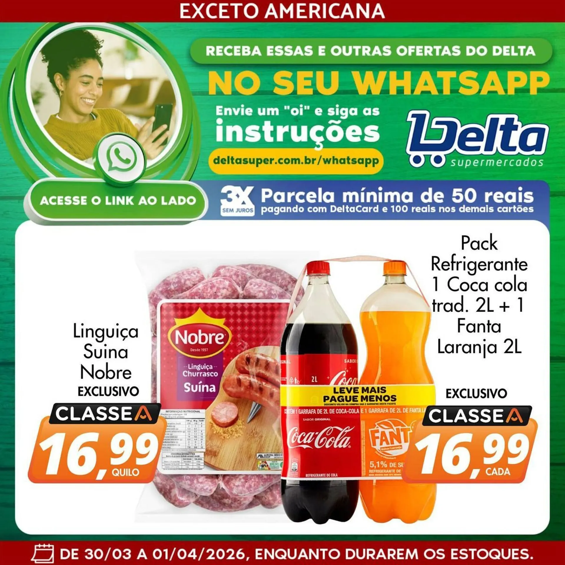 Encarte de Catálogo Delta Supermercados 30 de março até 1 de abril 2026 - Pagina 1