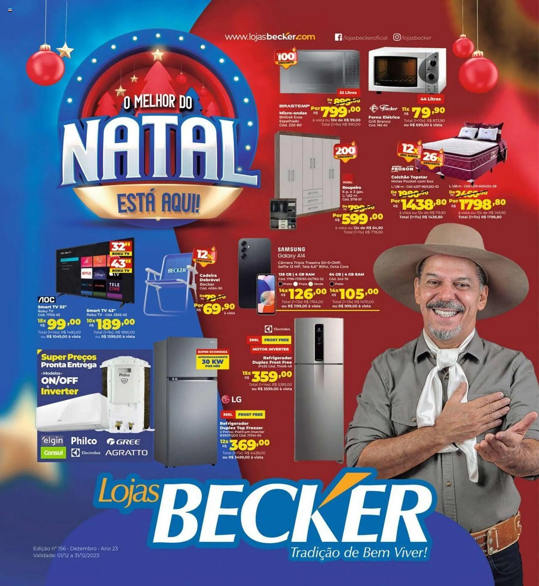 Encarte de Catálogo Lojas Becker 1 de dezembro até 31 de dezembro 2023 - Pagina 1