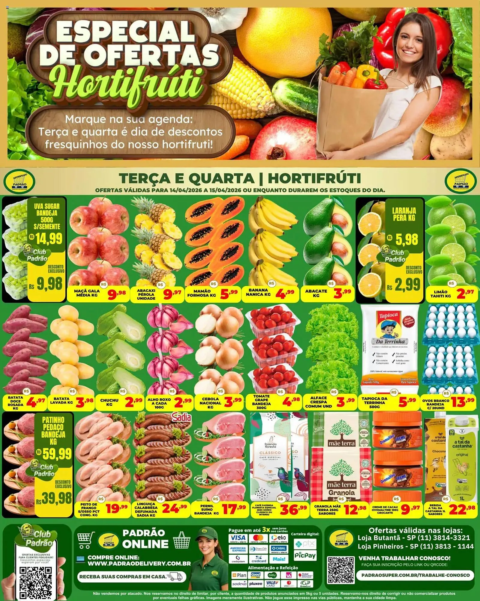 Encarte de Folheto Supermercado Padrão 14 de abril até 16 de abril 2026 - Pagina 1