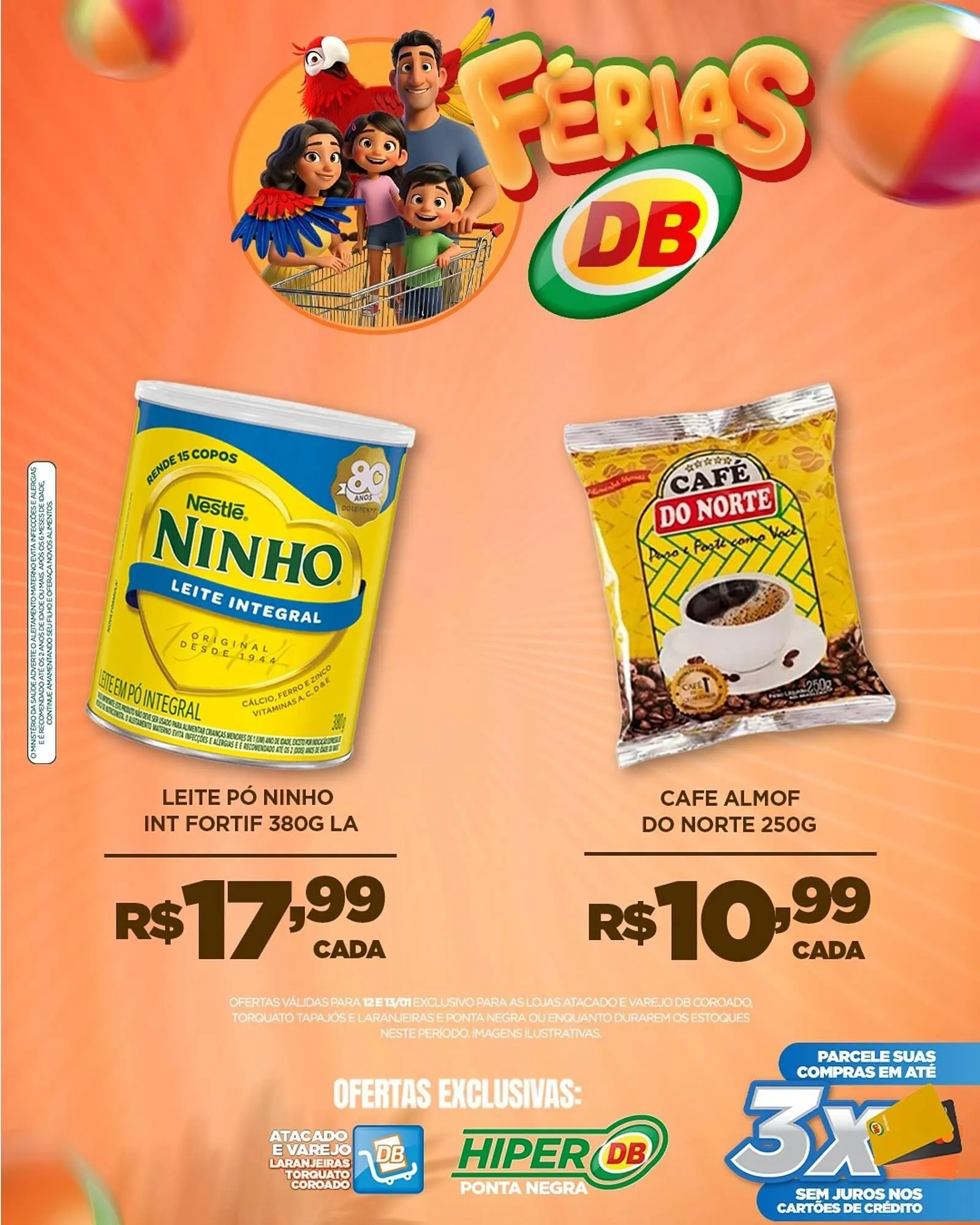 Encarte de Catálogo DB Supermercados 12 de janeiro até 13 de janeiro 2026 - Pagina 1