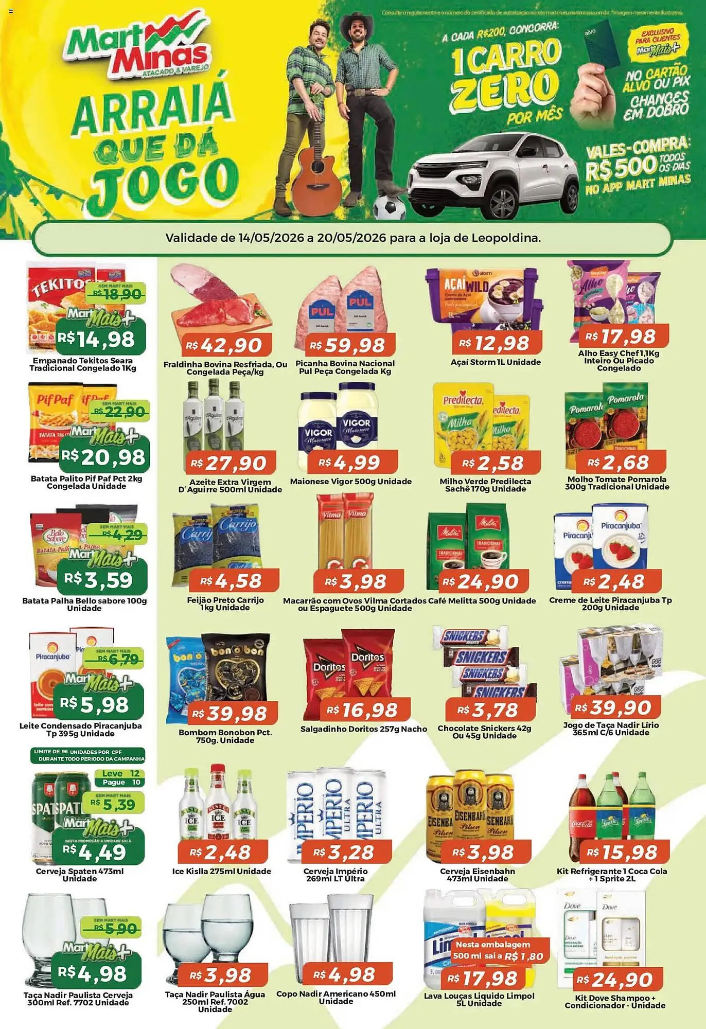 Encarte de Folheto Mart Minas 14 de maio até 21 de maio 2026 - Pagina 1