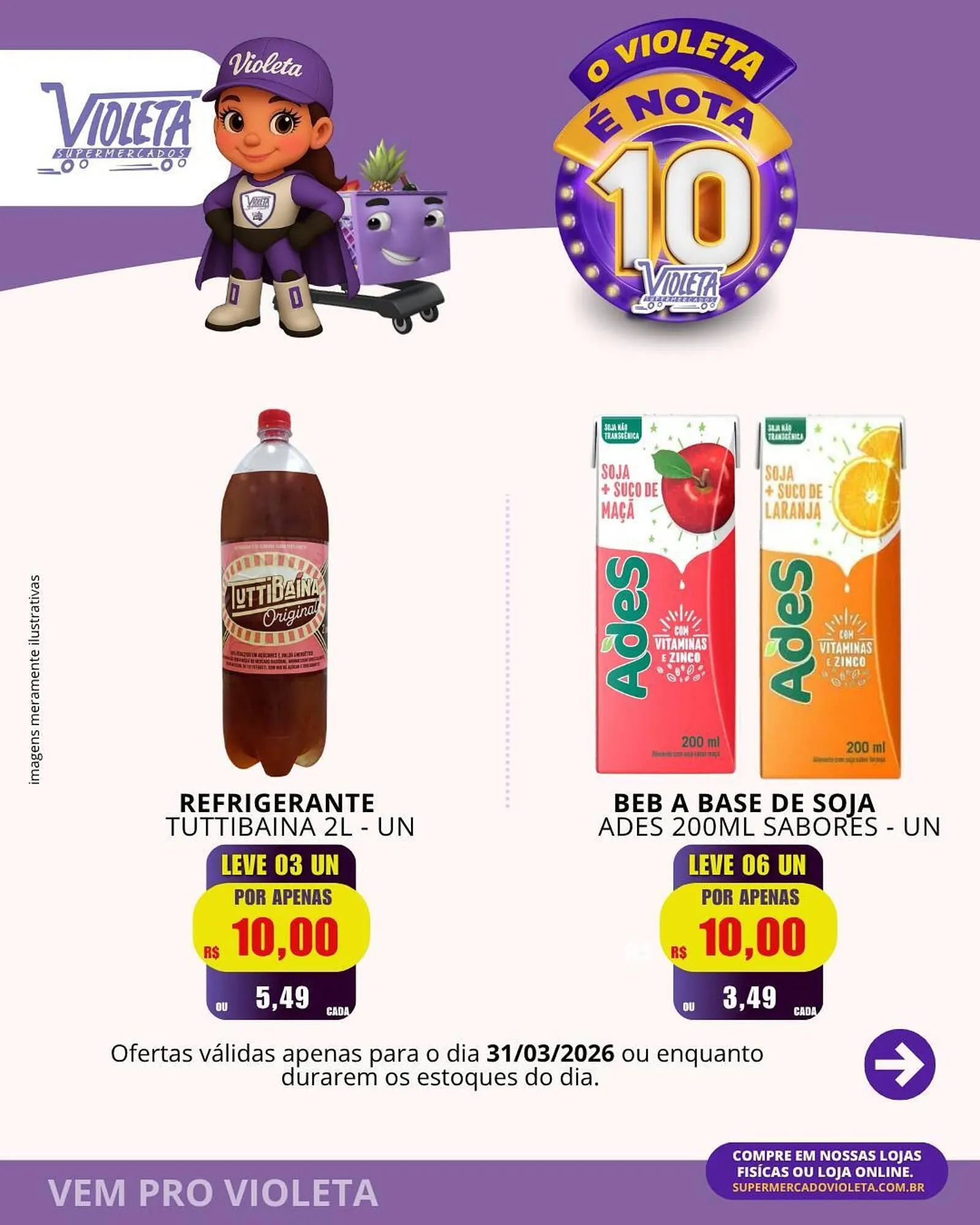 Encarte de Catálogo Violeta Supermercados 31 de março até 31 de março 2026 - Pagina 3