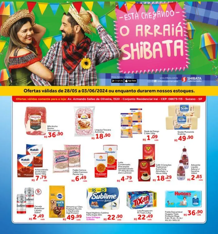 Encarte de Ofertas Shibata Supermercados 28 de maio até 3 de junho 2024 - Pagina 1