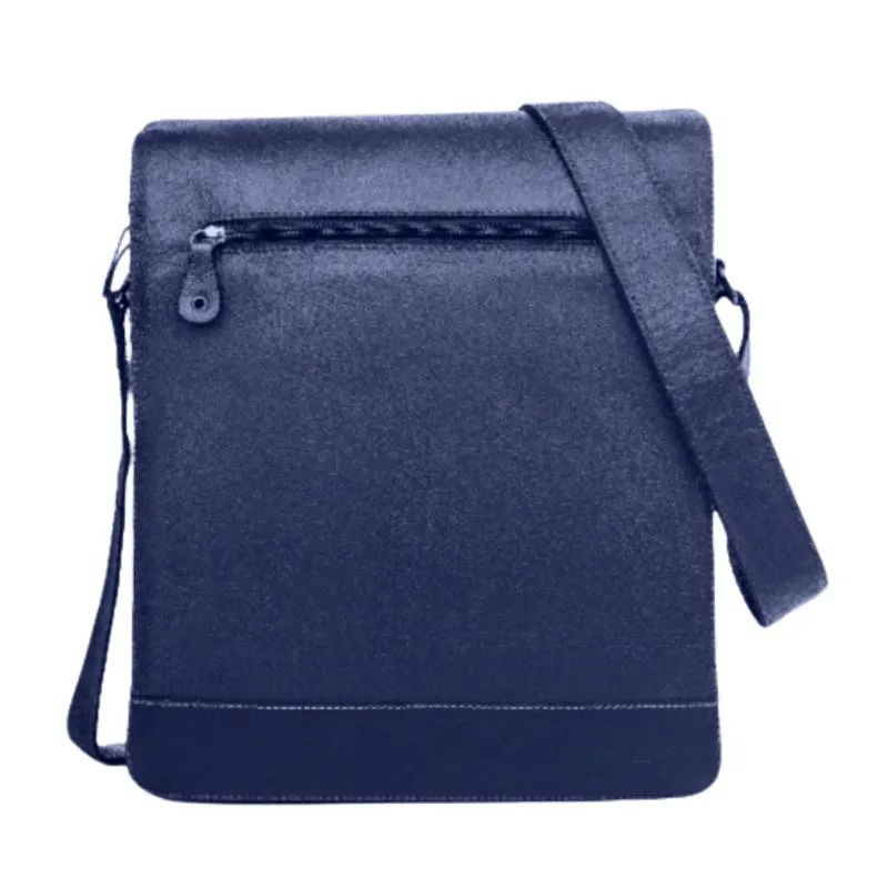 Pasta Executiva Feminina de Couro Vertical Orange Vertical Azul