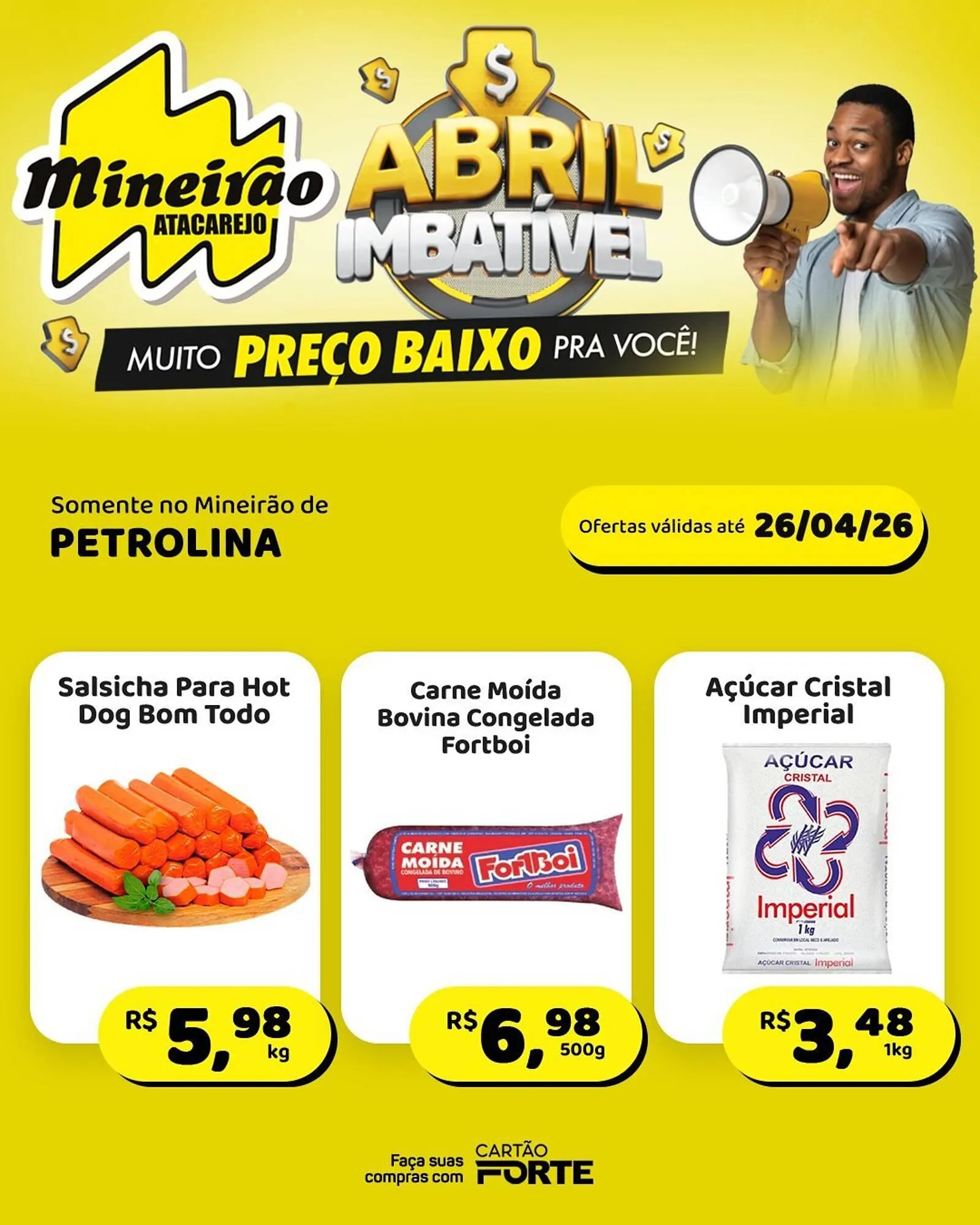 Encarte de Folheto Mineirão Atacarejo 20 de abril até 26 de abril 2026 - Pagina 1