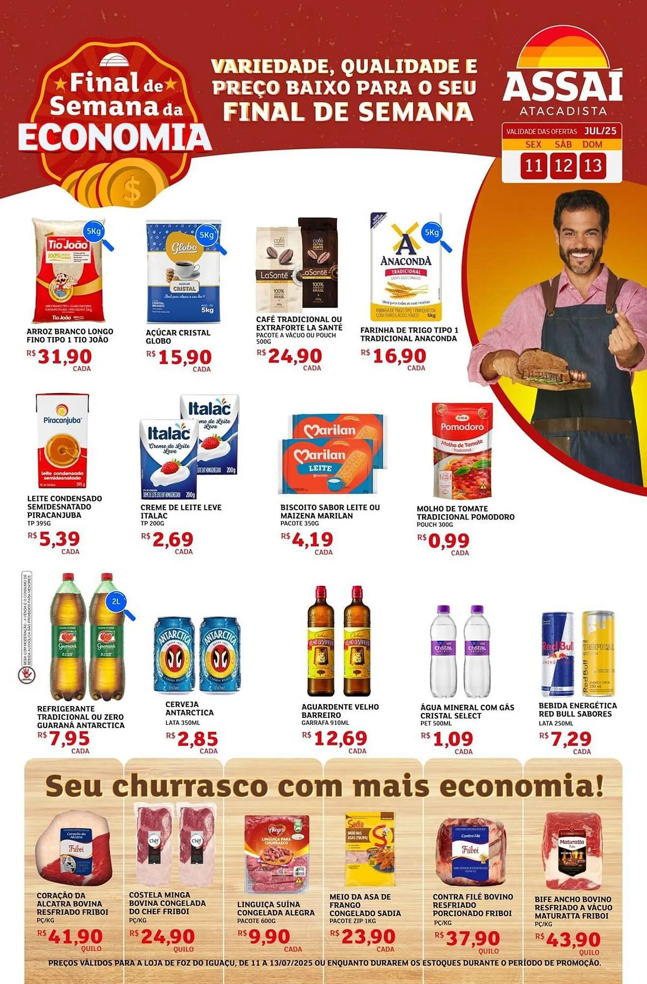 Encarte de Catálogo Assaí Atacadista 11 de julho até 13 de julho 2025 - Pagina 1