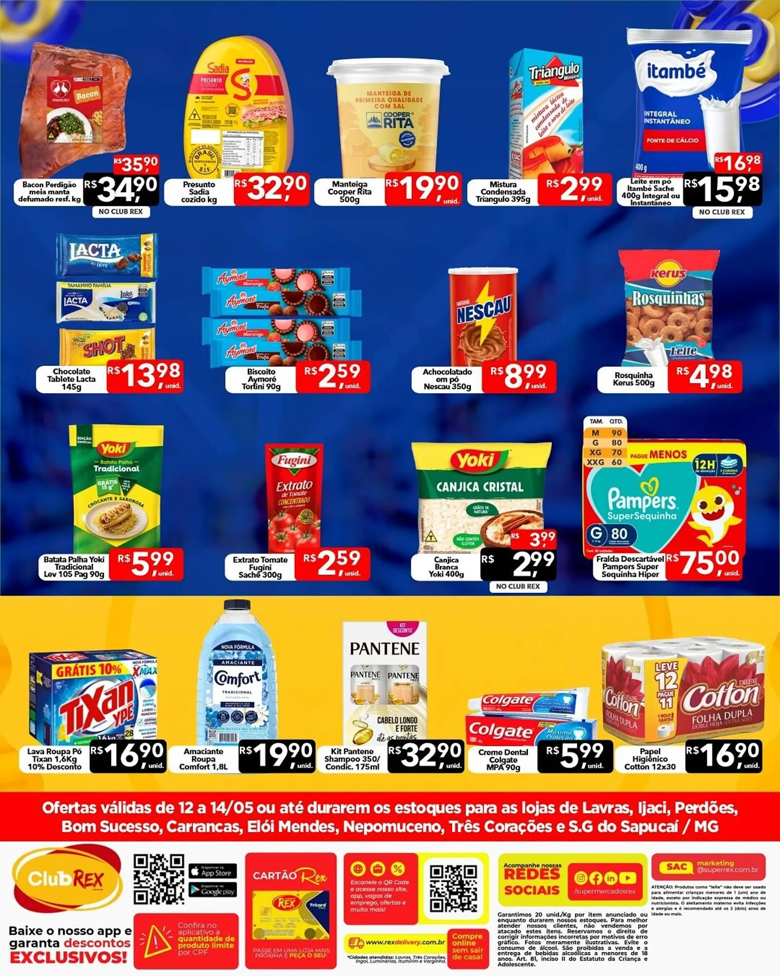 Encarte de Catálogo Supermercados Rex 12 de maio até 14 de maio 2026 - Pagina 2