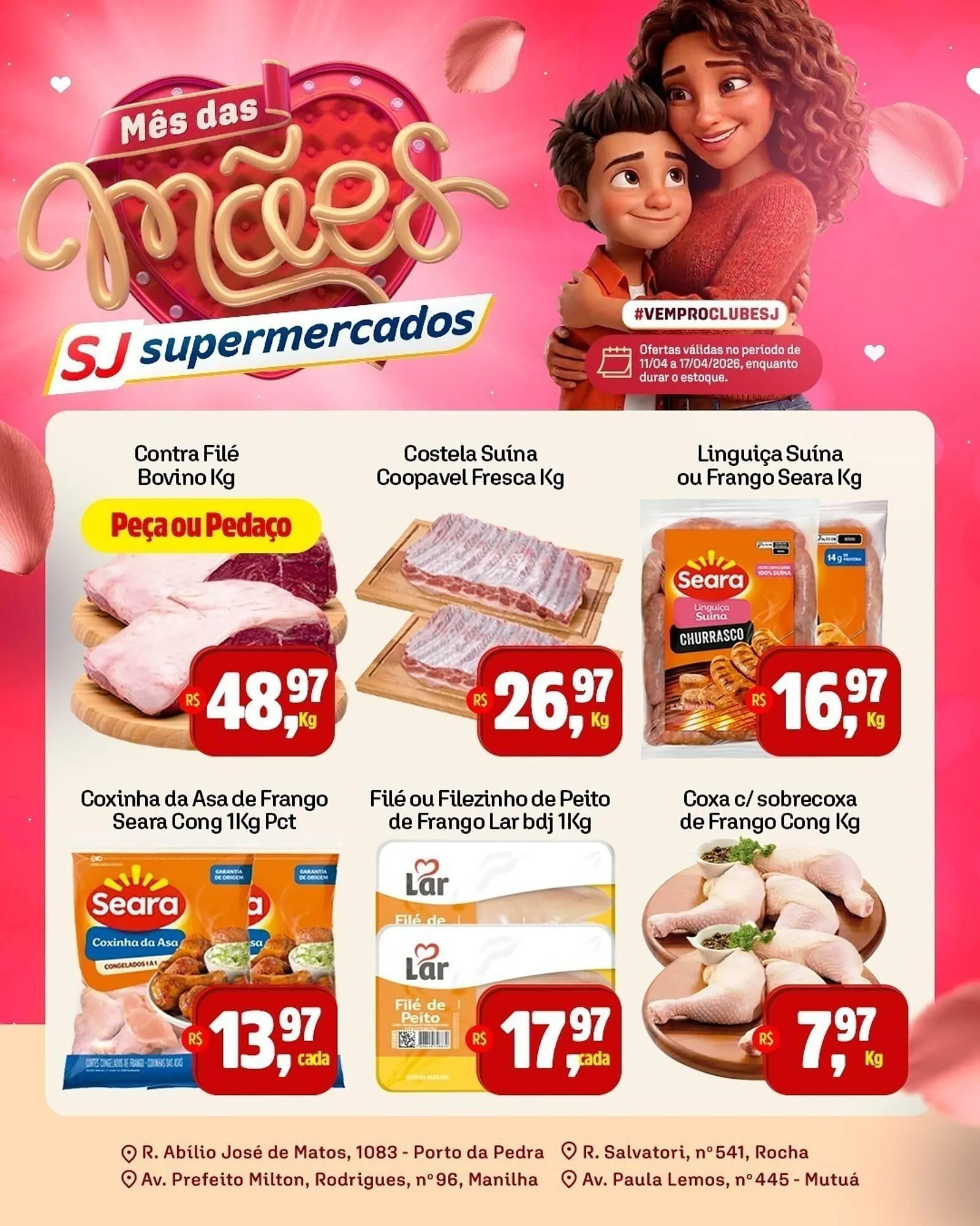 Encarte de Encarte Sj Supermercados 11 de abril até 17 de abril 2026 - Pagina 1