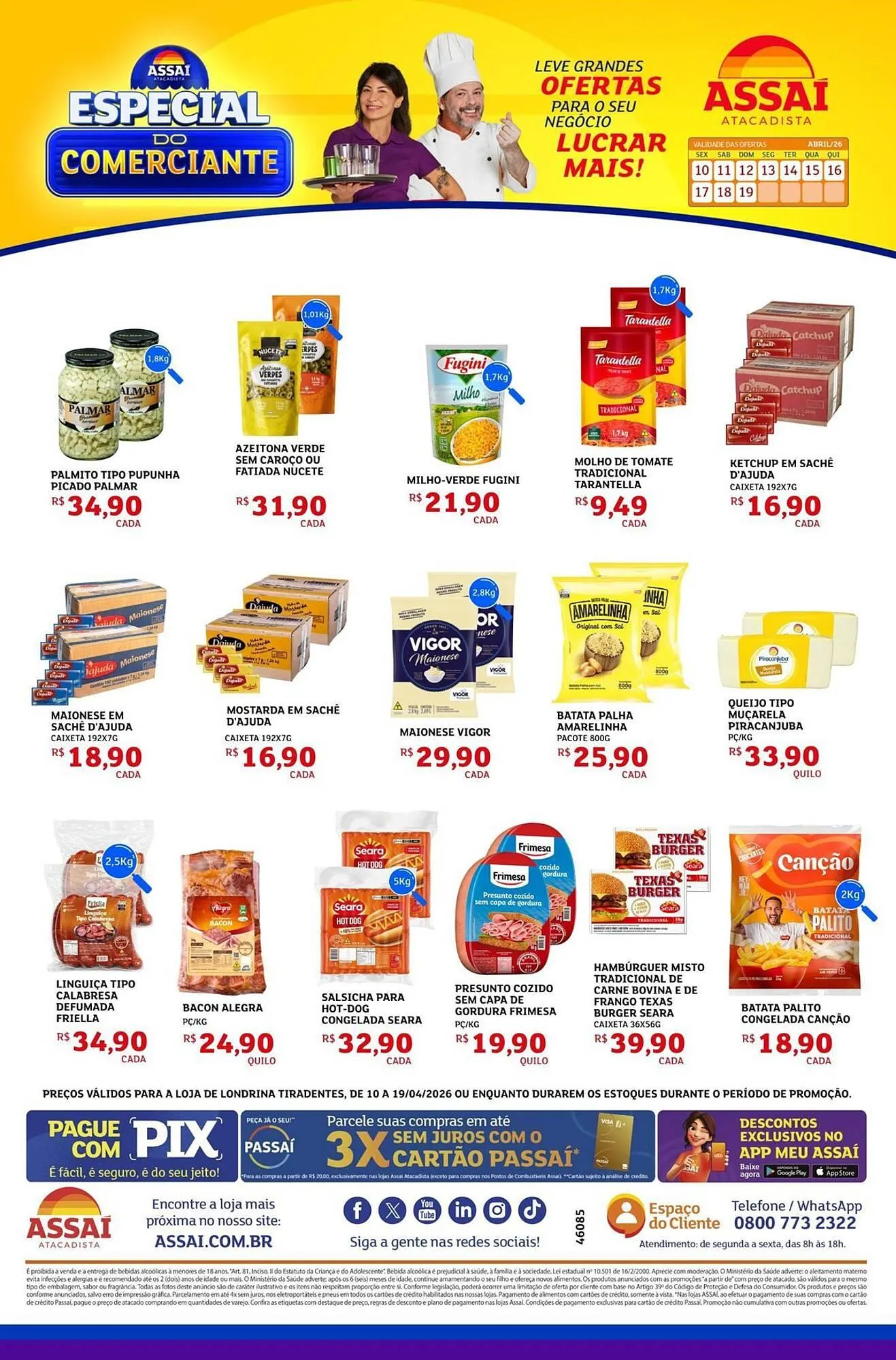 Encarte de Encarte Assaí Atacadista 10 de abril até 19 de abril 2026 - Pagina 1