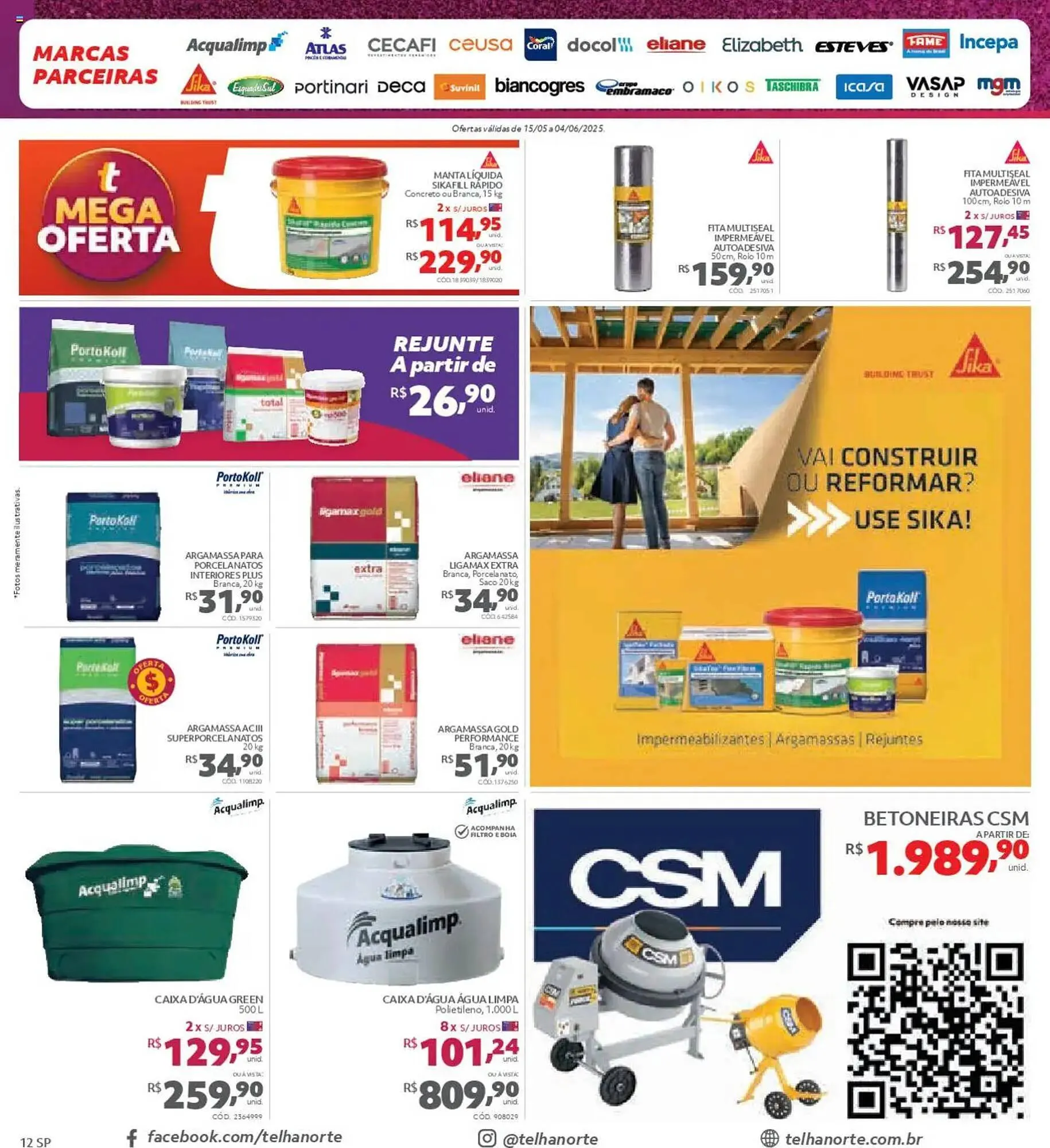 Encarte de Catálogo Telhanorte 15 de maio até 5 de junho 2025 - Pagina 12
