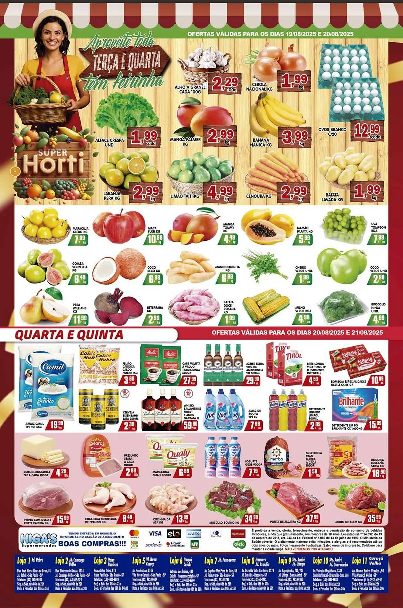 Encarte de Catálogo Higa's Supermercado 21 de agosto até 26 de agosto 2025 - Pagina 3