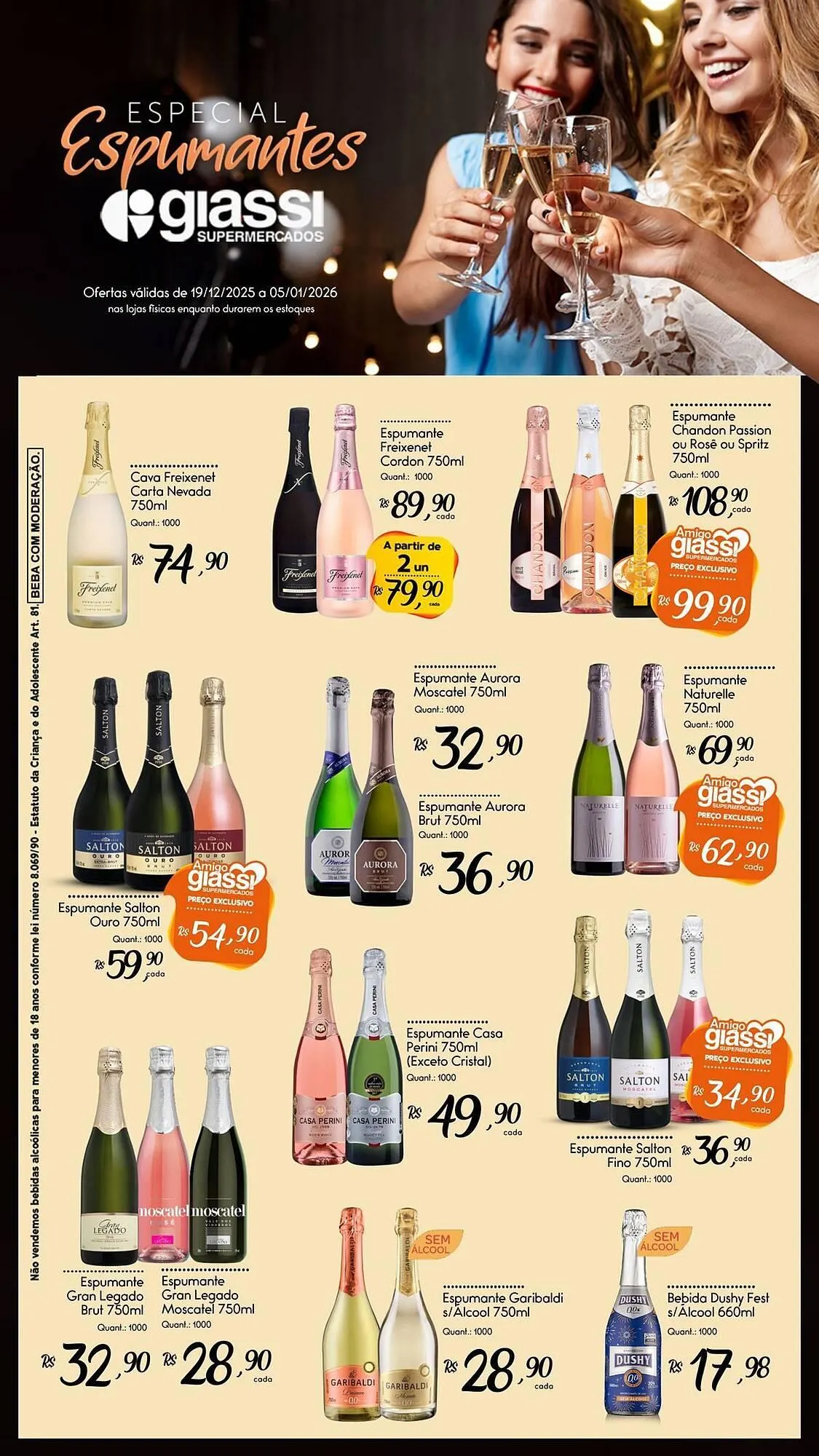 Encarte de Encarte Giassi Supermercados 19 de dezembro até 5 de janeiro 2026 - Pagina 1