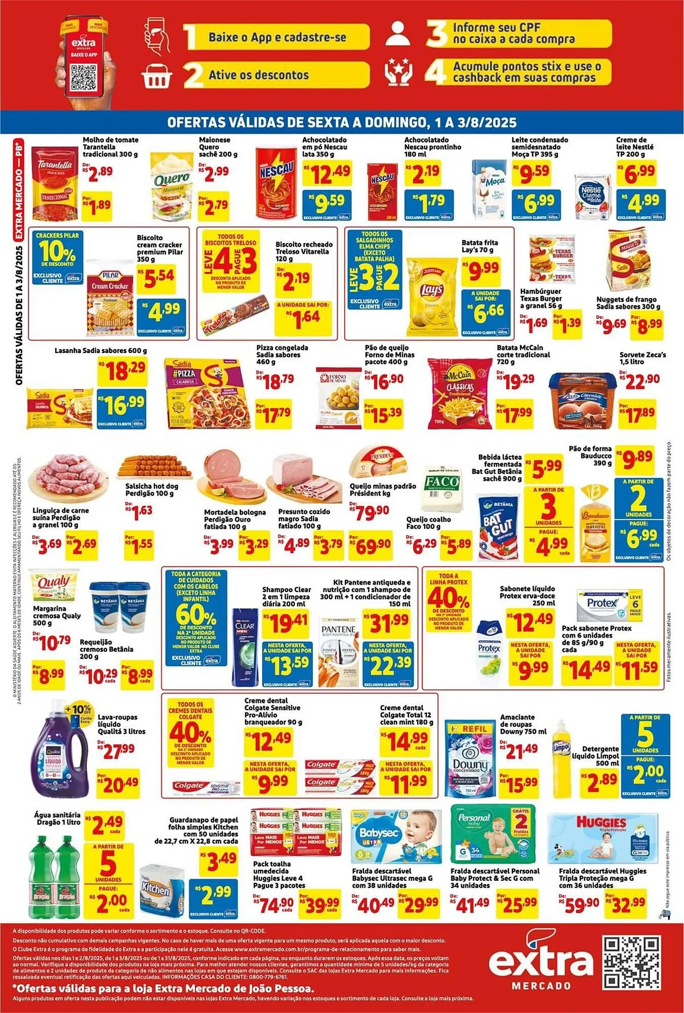 Encarte de Catálogo Mercado Extra 1 de agosto até 3 de agosto 2025 - Pagina 2