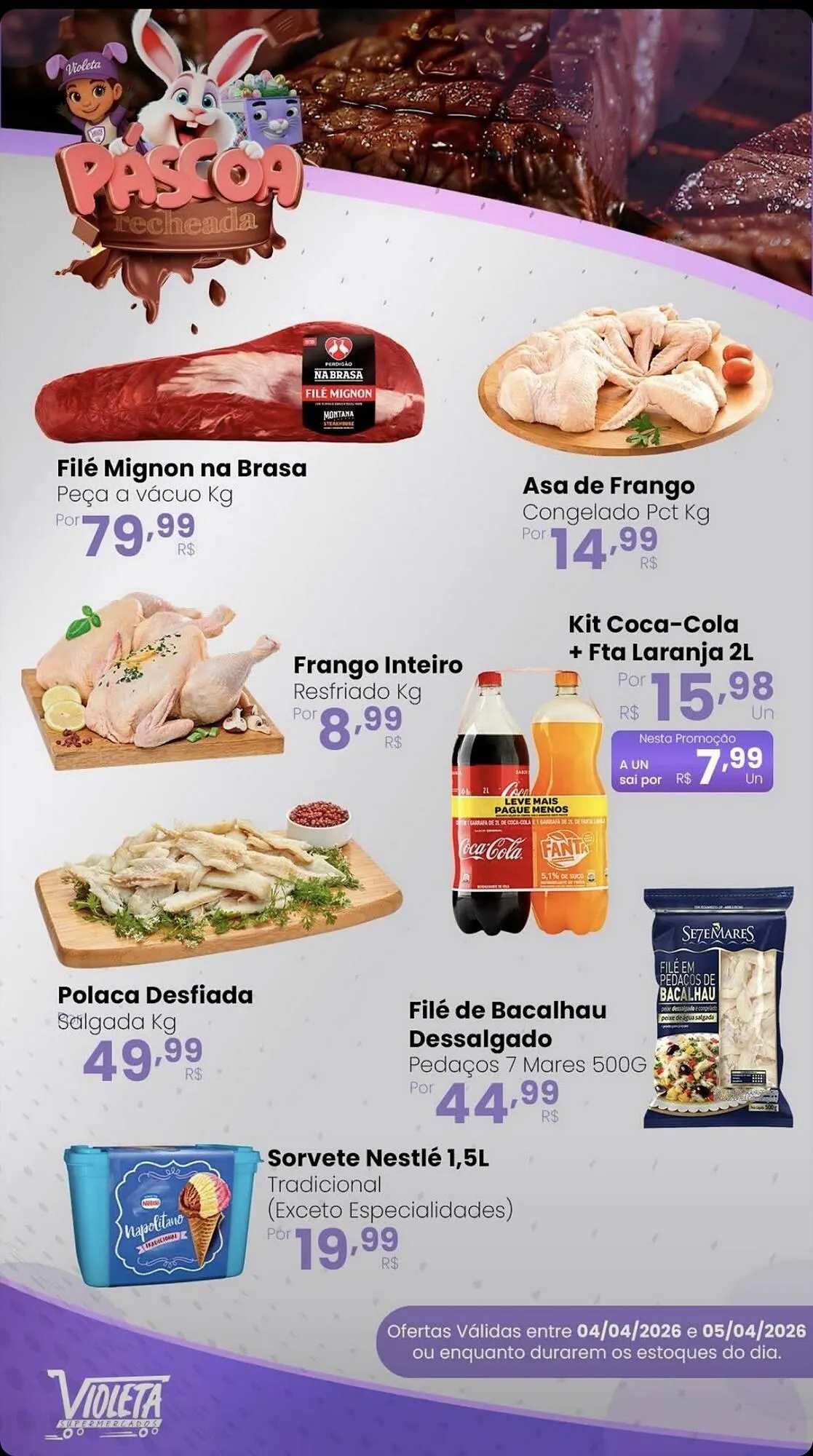 Encarte de Catálogo Violeta Supermercados 5 de abril até 5 de abril 2026 - Pagina 4