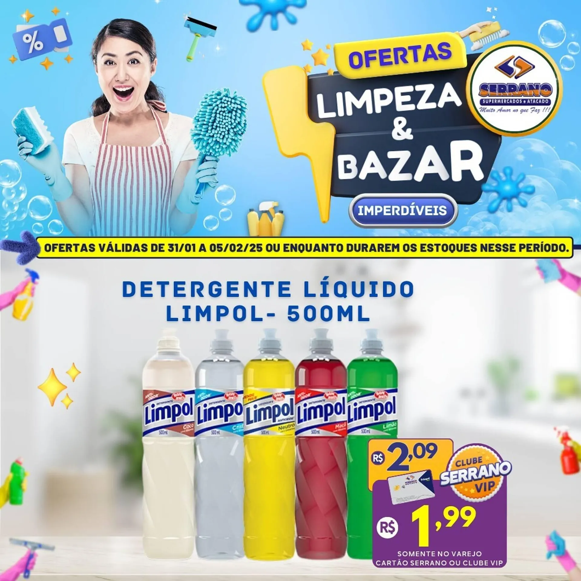 Encarte de Catálogo Serrano Supermercado 3 de fevereiro até 7 de fevereiro 2025 - Pagina 1