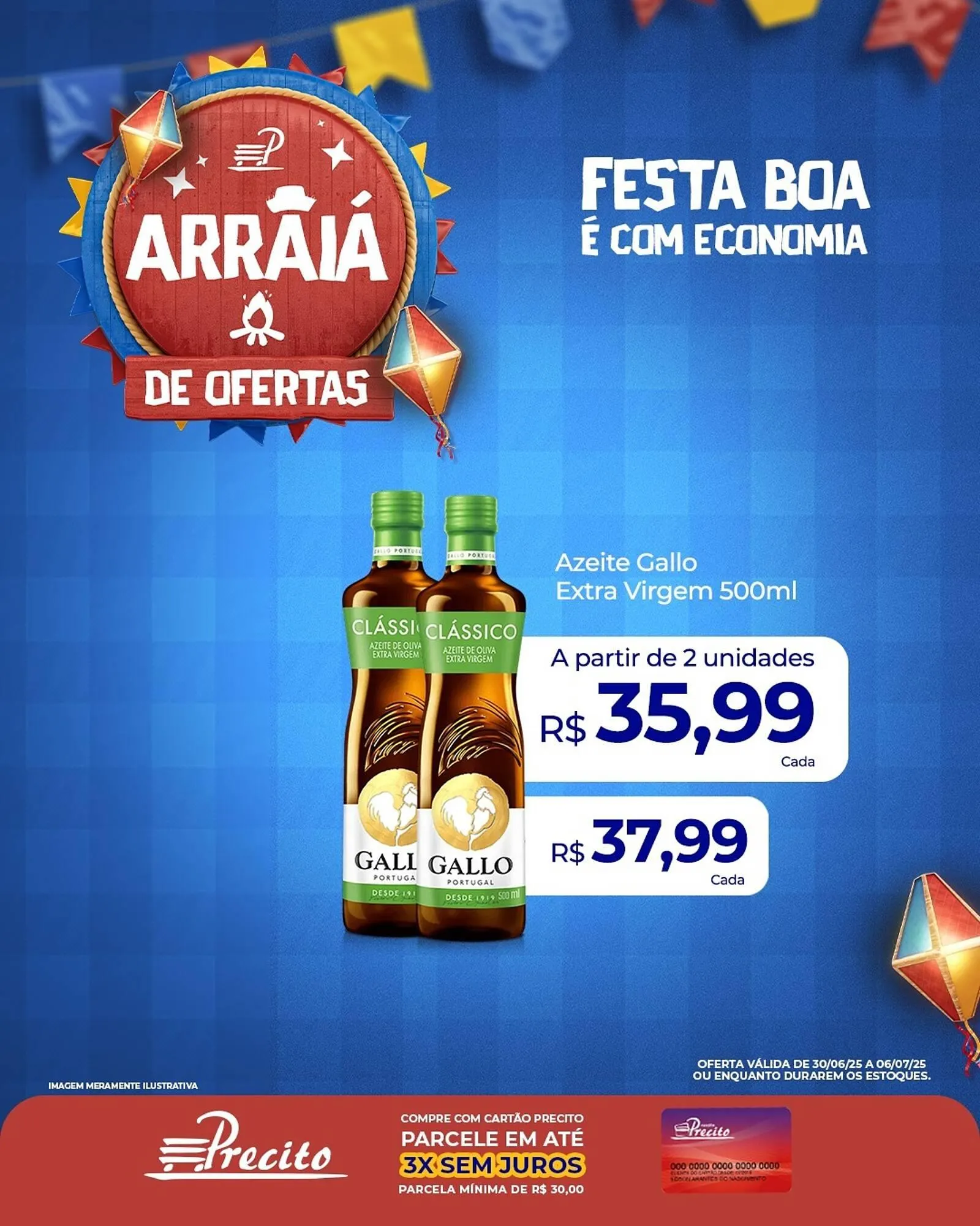 Encarte de Catálogo Supermercado Precito 30 de junho até 6 de julho 2025 - Pagina 1