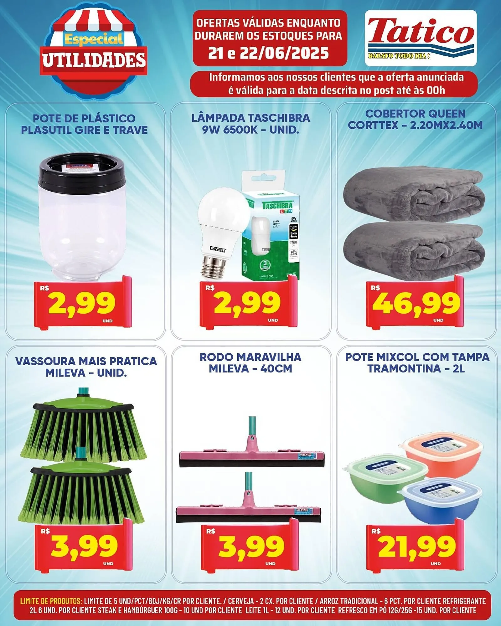 Encarte de Catálogo Tatico 21 de junho até 22 de junho 2025 - Pagina 1