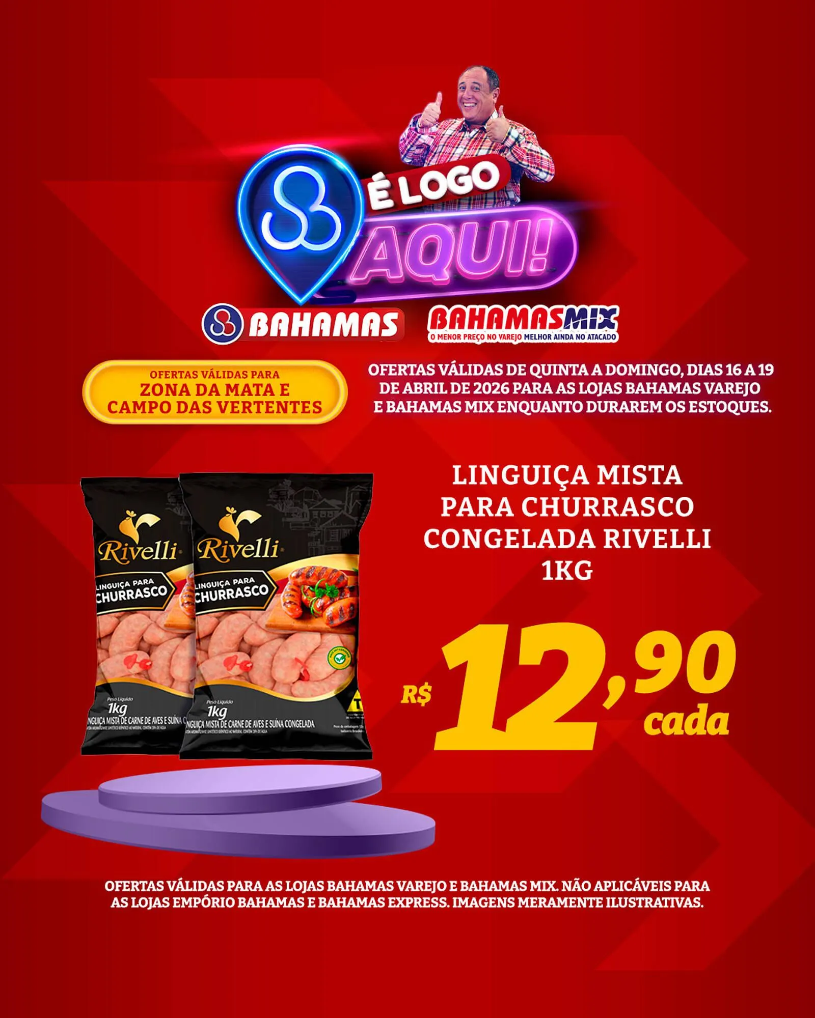 Encarte de Catálogo Bahamas Supermercados 16 de abril até 19 de abril 2026 - Pagina 2