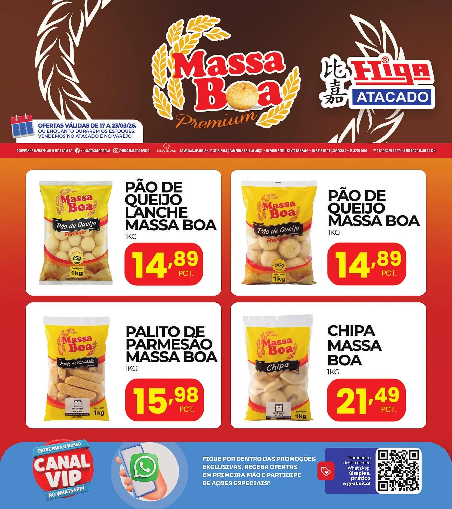 Encarte de Folheto Higa Atacado 17 de março até 23 de março 2026 - Pagina 1