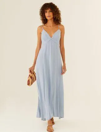 Vestido Midi Costas Amarração
