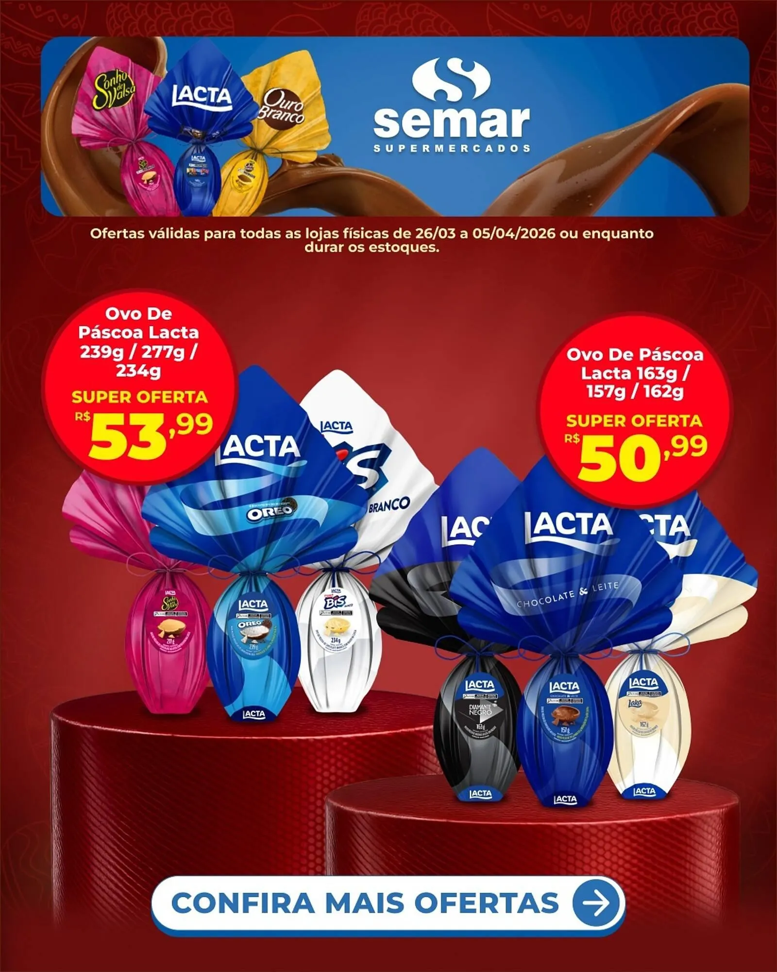 Encarte de Folheto Semar Supermercado 26 de março até 5 de abril 2026 - Pagina 1