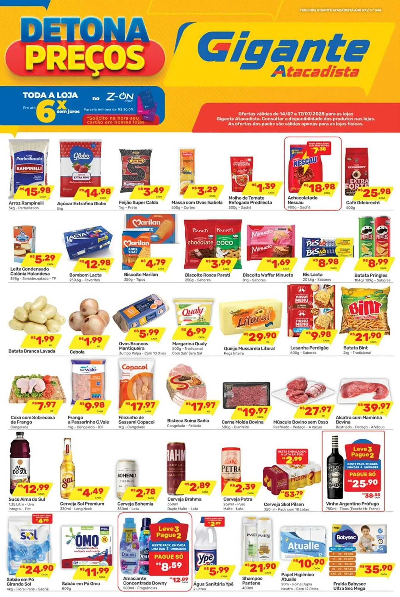 Encarte de Catálogo Gigante Atacadista 14 de julho até 17 de julho 2025 - Pagina 1