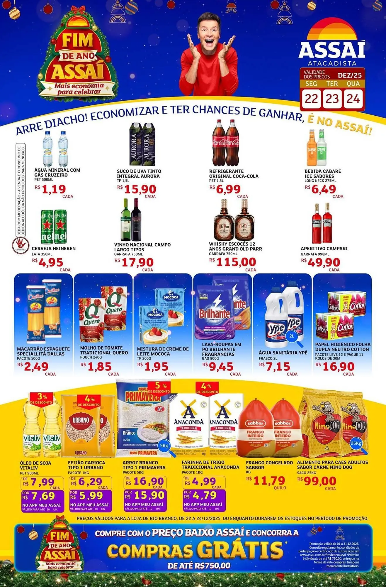 Encarte de Encarte Assaí Atacadista 22 de dezembro até 24 de dezembro 2025 - Pagina 1