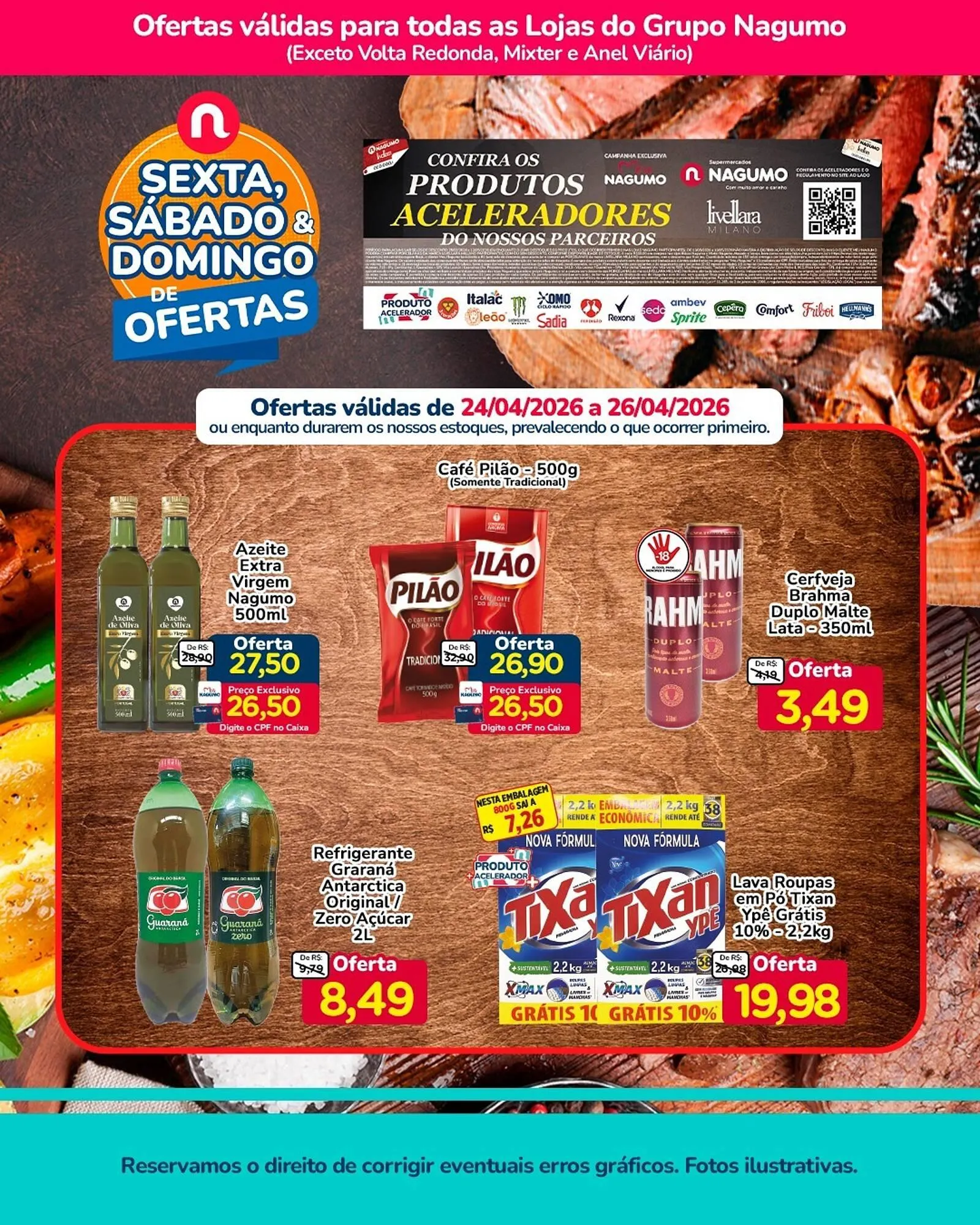 Encarte de Folheto Nagumo 25 de abril até 26 de abril 2026 - Pagina 1