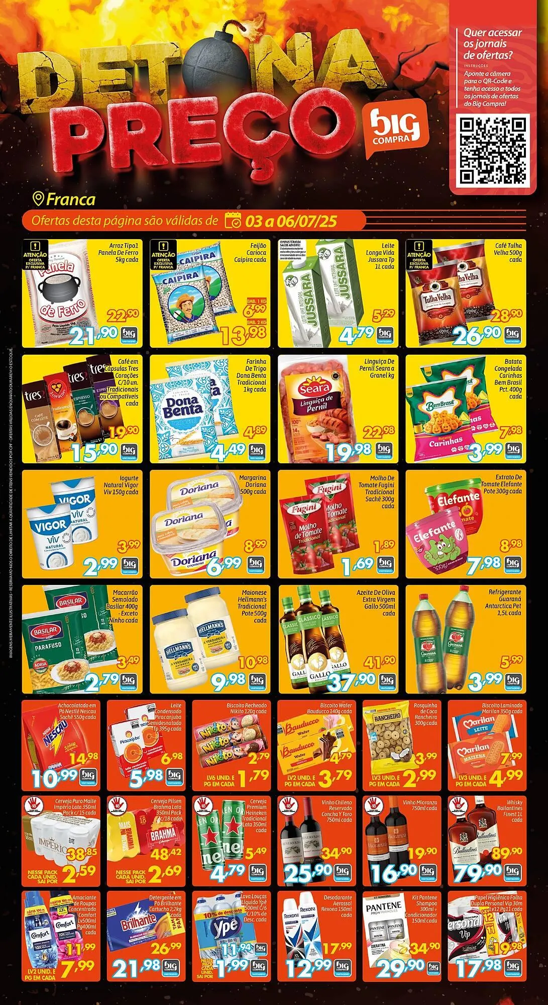 Encarte de Catálogo Supermercados Big Compra 3 de julho até 6 de julho 2025 - Pagina 1
