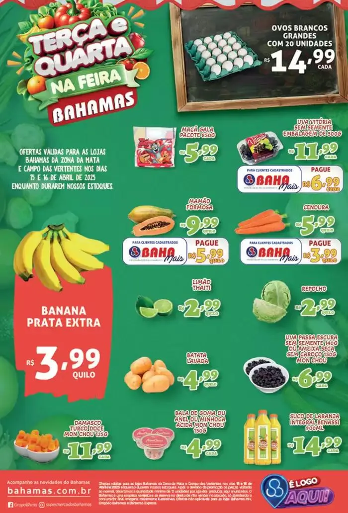Encarte de Terça E Quarta Na Feira 15 de abril até 16 de abril 2025 - Pagina 1