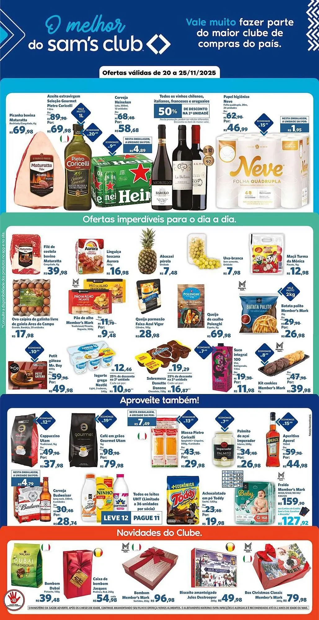 Encarte de Folheto Sam's Club 20 de novembro até 25 de novembro 2025 - Pagina 1