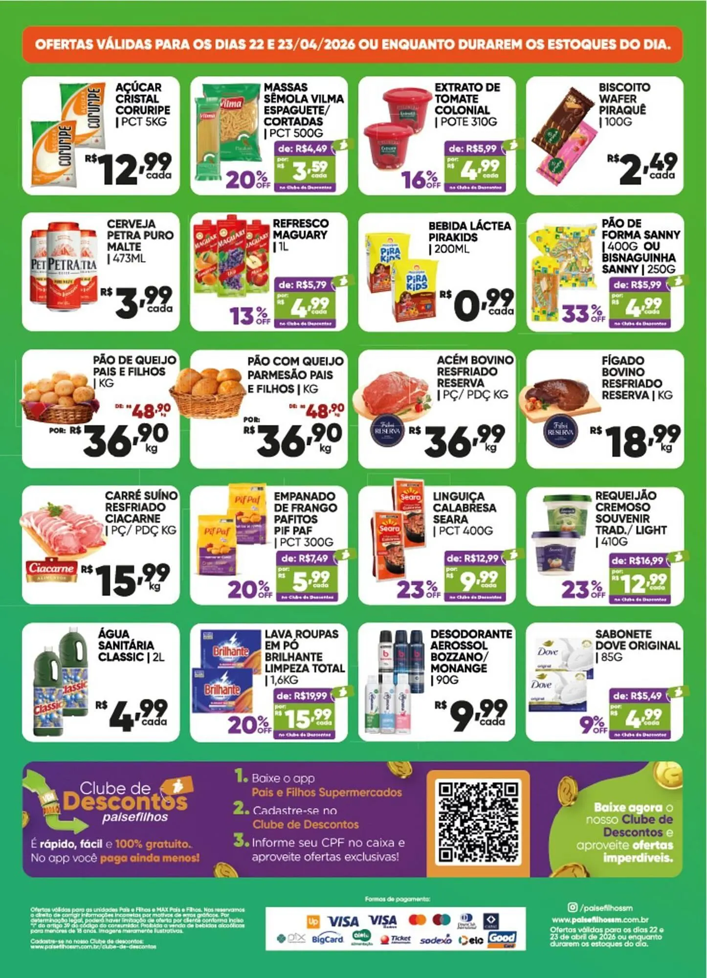 Encarte de Catálogo Pais e Filhos Supermercados 22 de abril até 23 de abril 2026 - Pagina 2