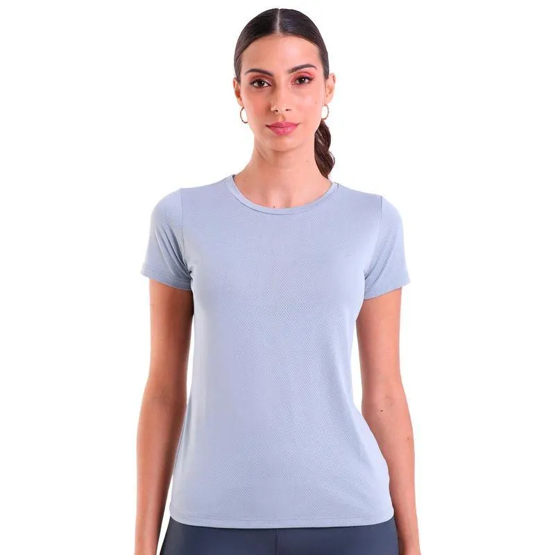 Camiseta Feminina Manga Curta Sting Cinza Claro