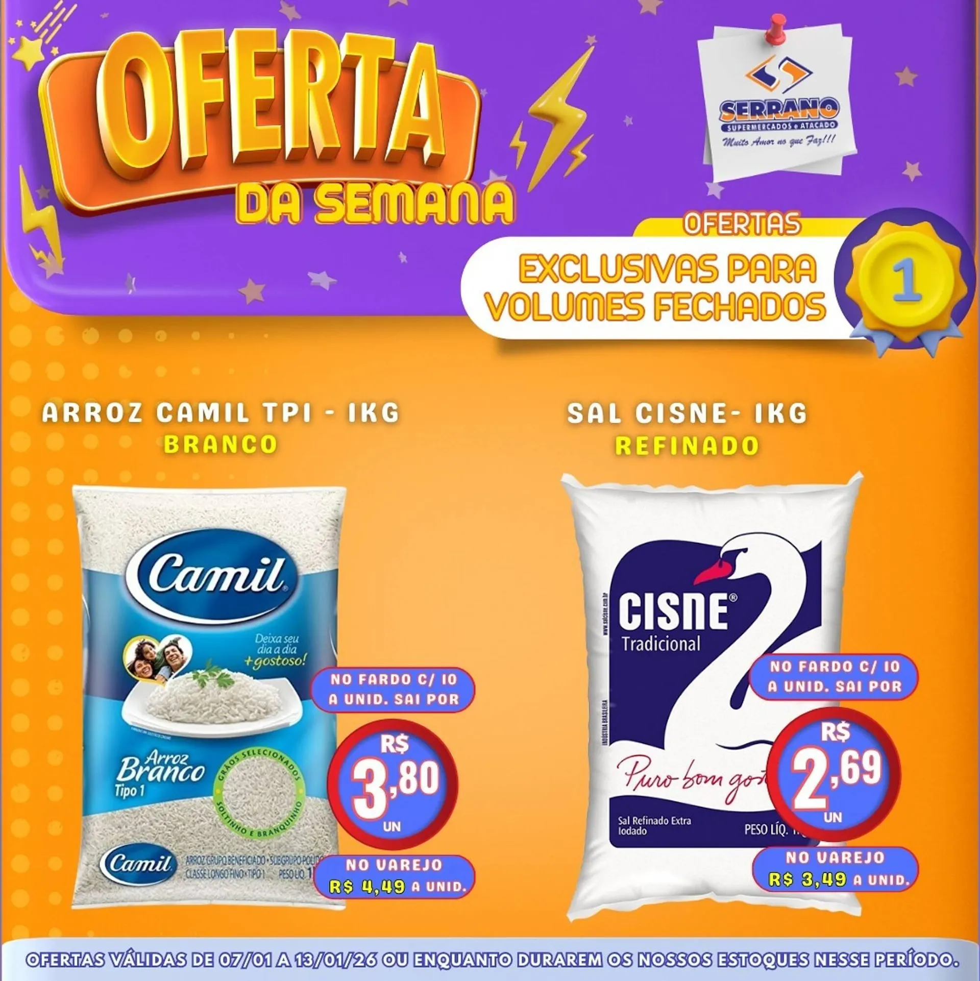 Encarte de Catálogo Serrano Supermercado 7 de janeiro até 13 de janeiro 2026 - Pagina 3