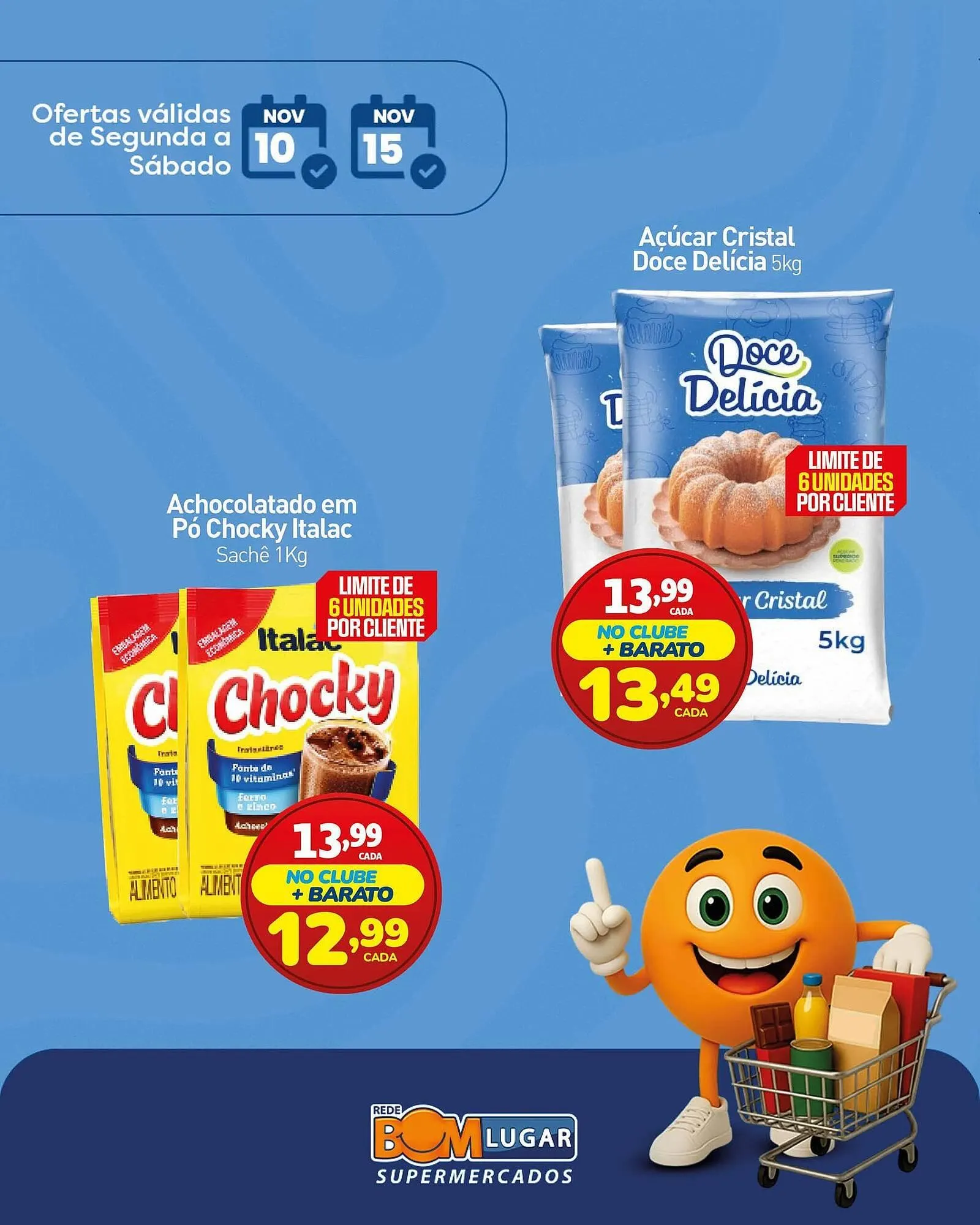 Encarte de Folheto Rede Bom Lugar 10 de novembro até 15 de novembro 2025 - Pagina 1