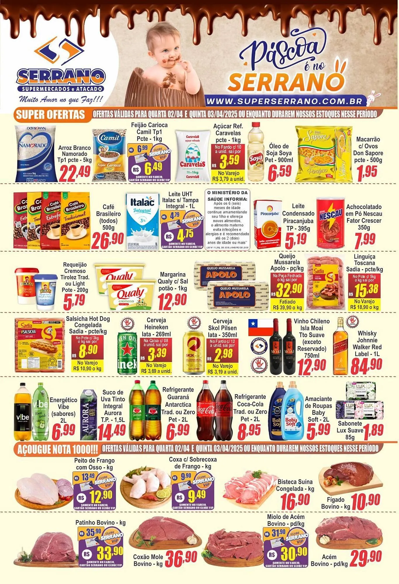 Encarte de Catálogo Serrano Supermercado 1 de abril até 8 de abril 2025 - Pagina 1