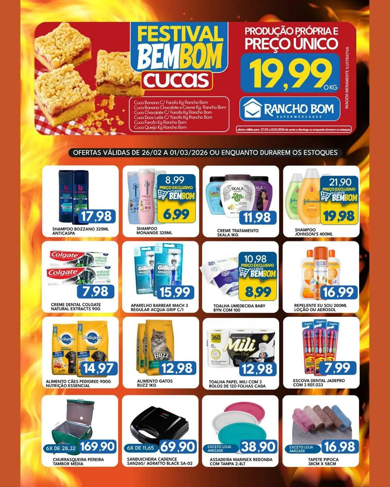Encarte de Catálogo Rancho Bom Supermercados 26 de fevereiro até 1 de março 2026 - Pagina 3