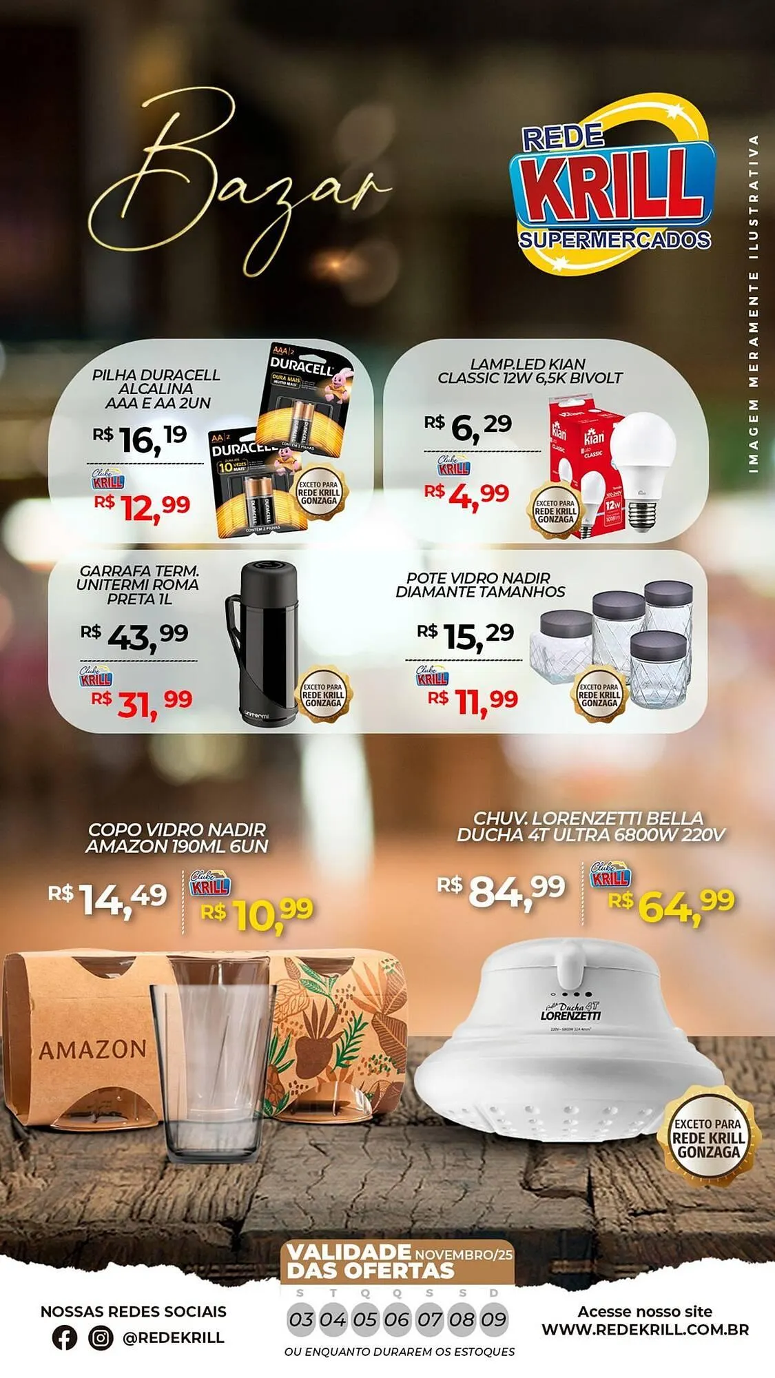Encarte de Folheto Rede Krill 3 de novembro até 9 de novembro 2025 - Pagina 1