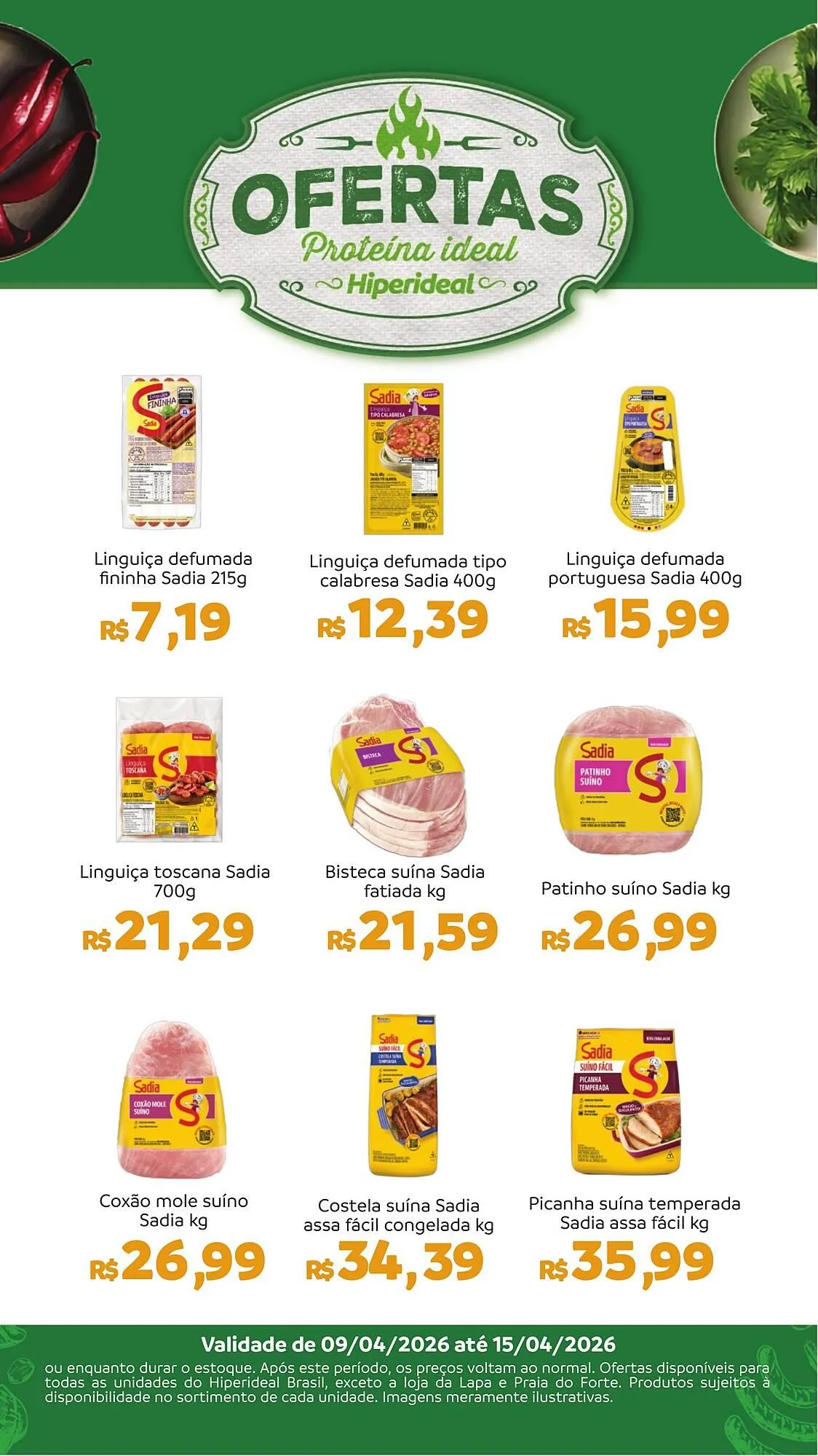 Encarte de Catálogo Hiperideal Supermercados 14 de abril até 15 de abril 2026 - Pagina 1