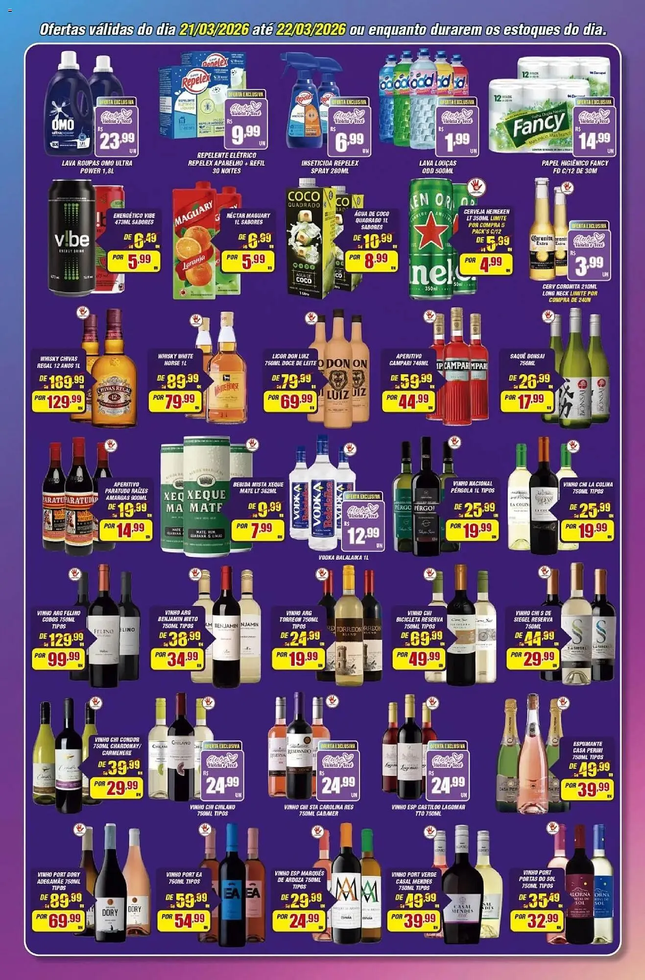 Encarte de Catálogo Violeta Supermercados 21 de março até 23 de março 2026 - Pagina 3