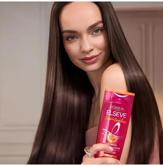 Kit Elseve Shampoo 375ml + Condicionador 170ml Liso dos Sonhos