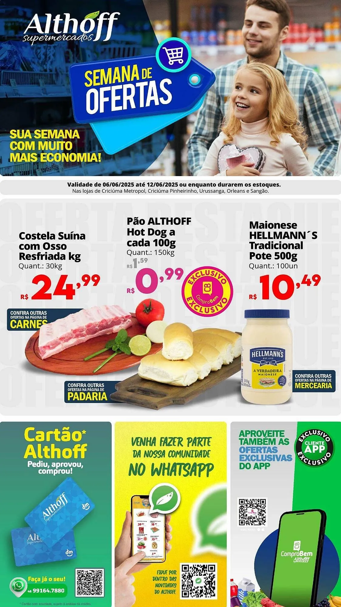 Encarte de Catálogo Althoff Supermercados 6 de junho até 12 de junho 2025 - Pagina 1