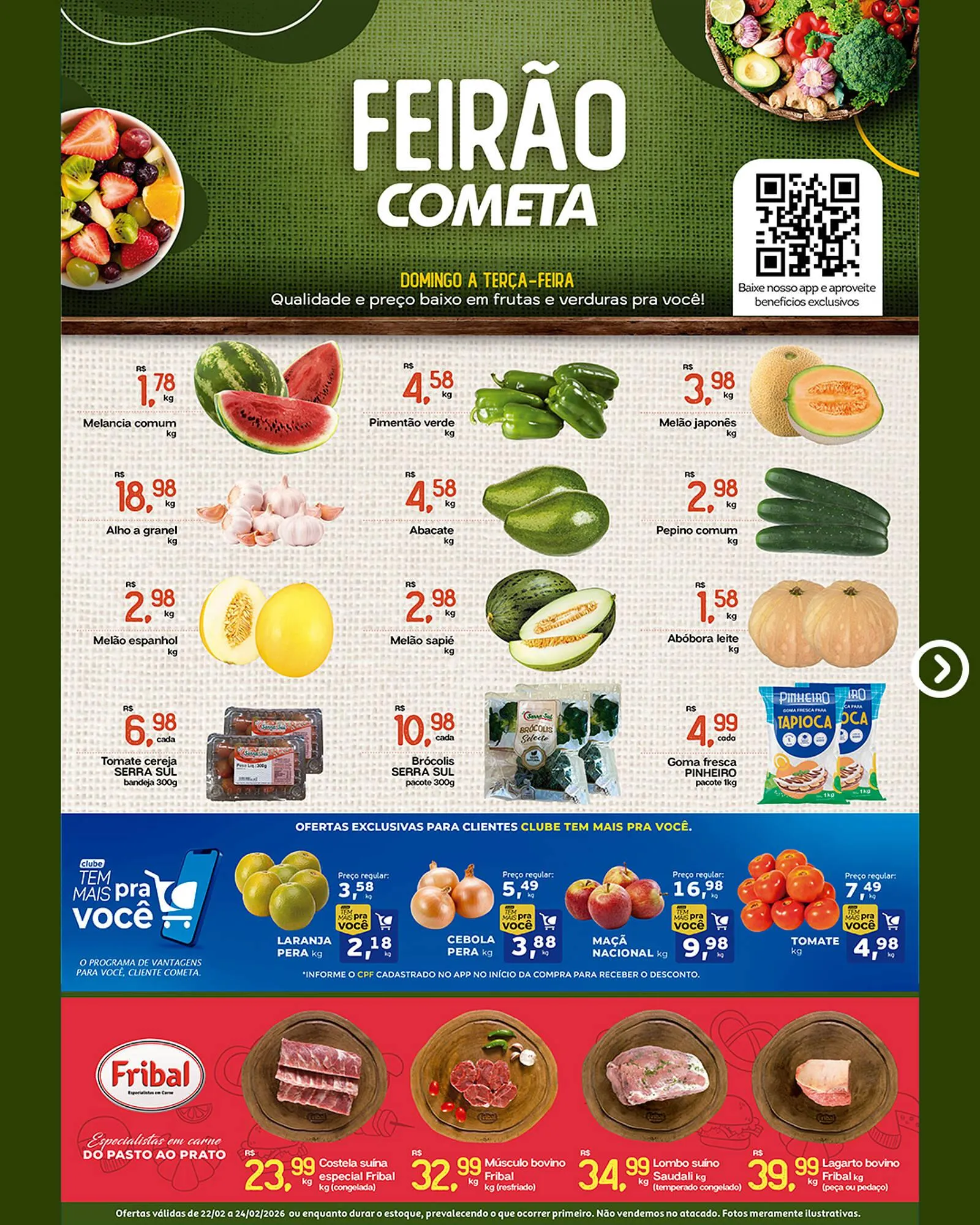 Encarte de Encarte Cometa Supermercados 22 de fevereiro até 24 de fevereiro 2026 - Pagina 2