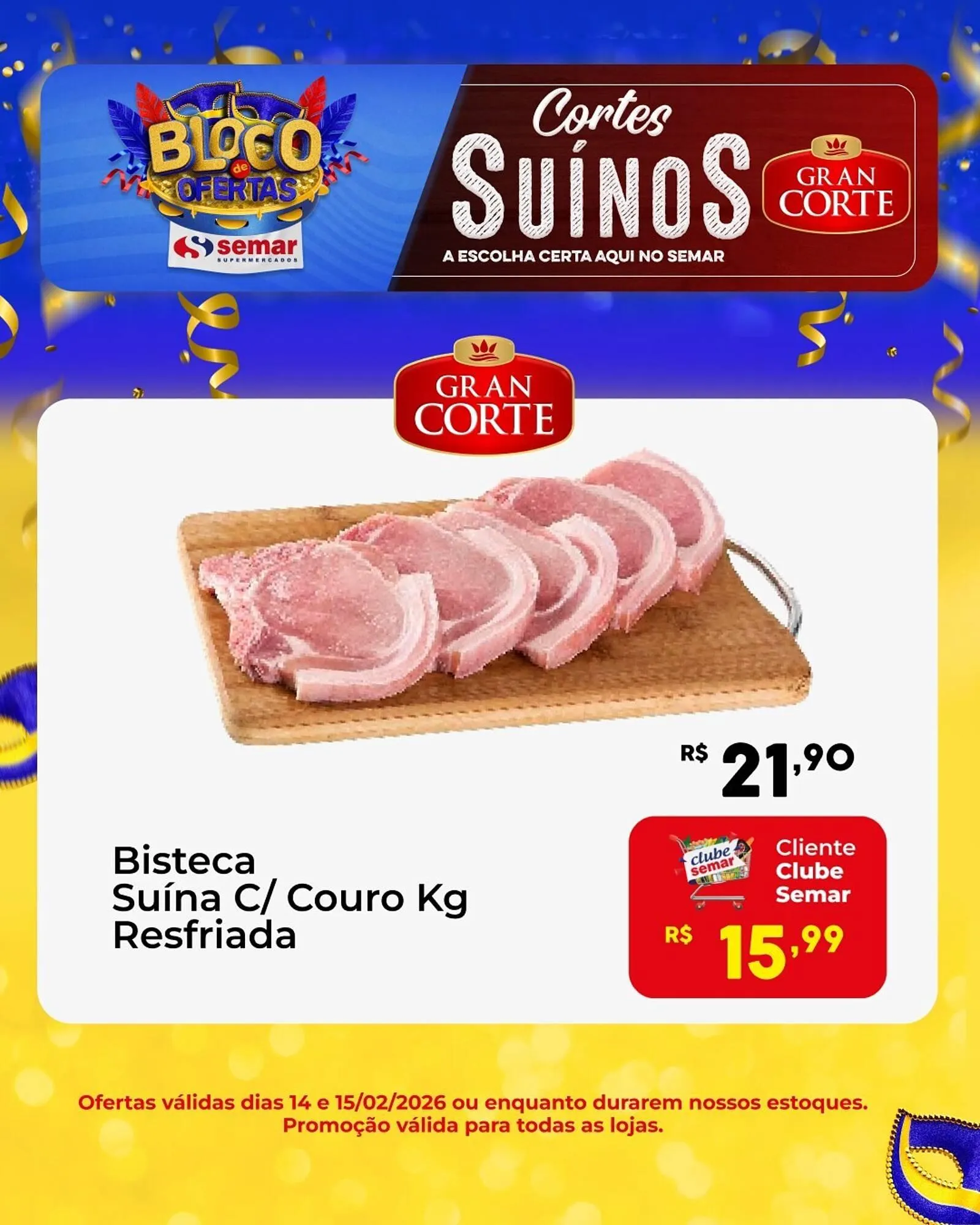 Encarte de Folheto Semar Supermercado 14 de fevereiro até 15 de fevereiro 2026 - Pagina 3