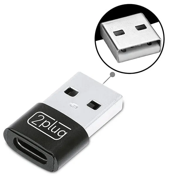 Adaptador OTG USB-A para USB-C, JL-CYK01, 2Plug - CX 1 UN
