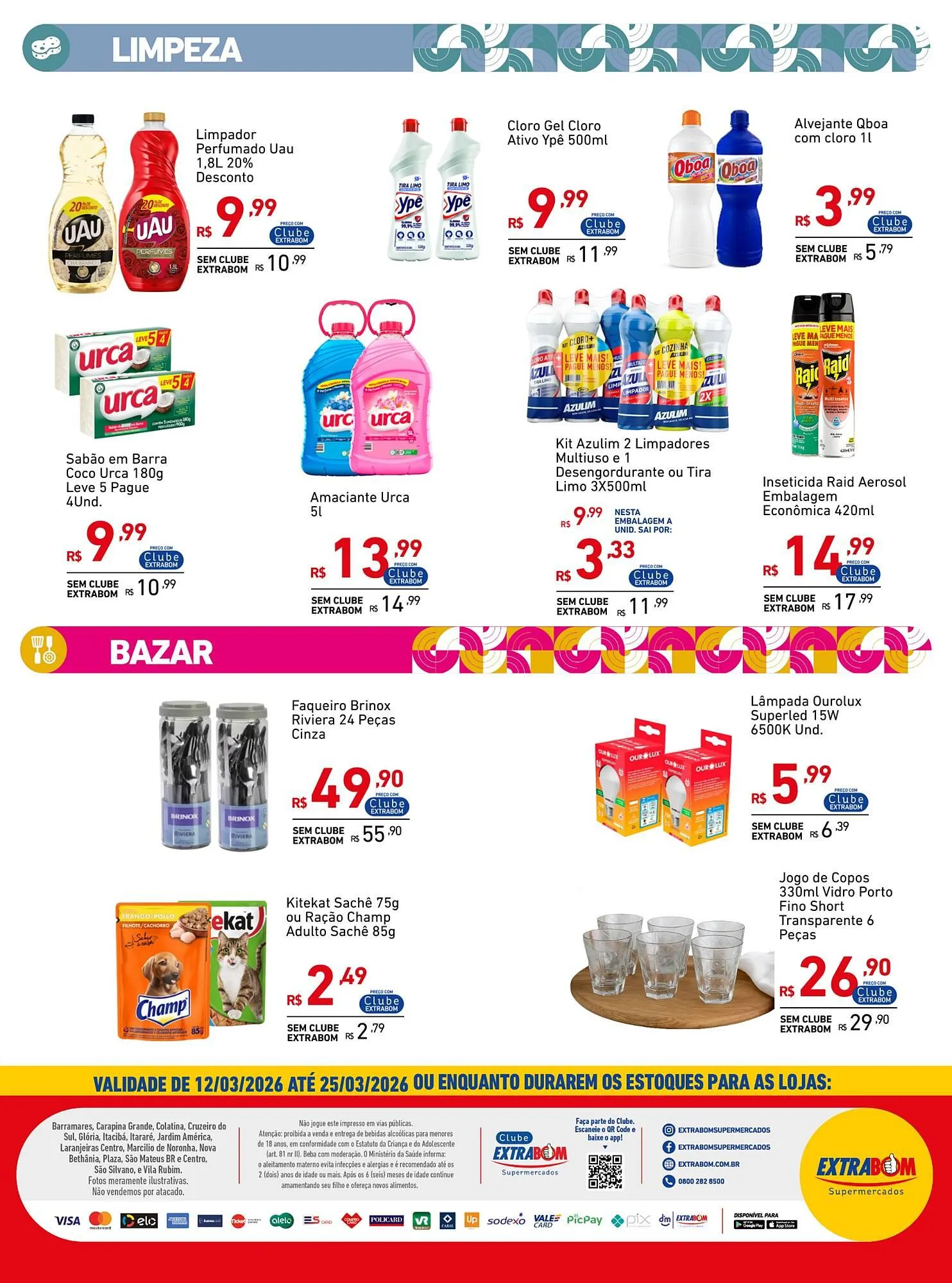 Encarte de Catálogo Extrabom Supermercados 23 de março até 31 de março 2026 - Pagina 12