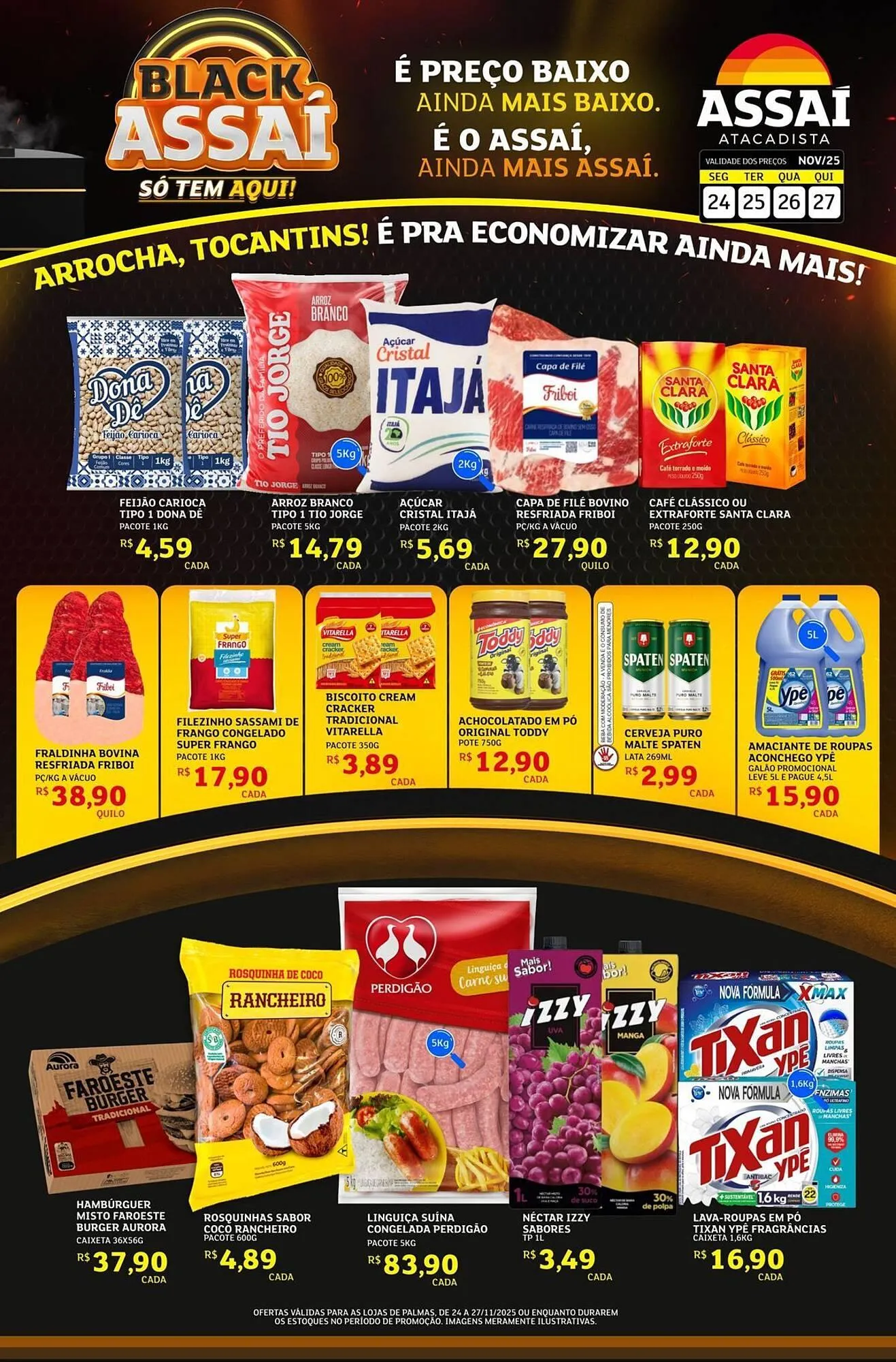 Encarte de Encarte Assaí Atacadista 24 de novembro até 27 de novembro 2025 - Pagina 1
