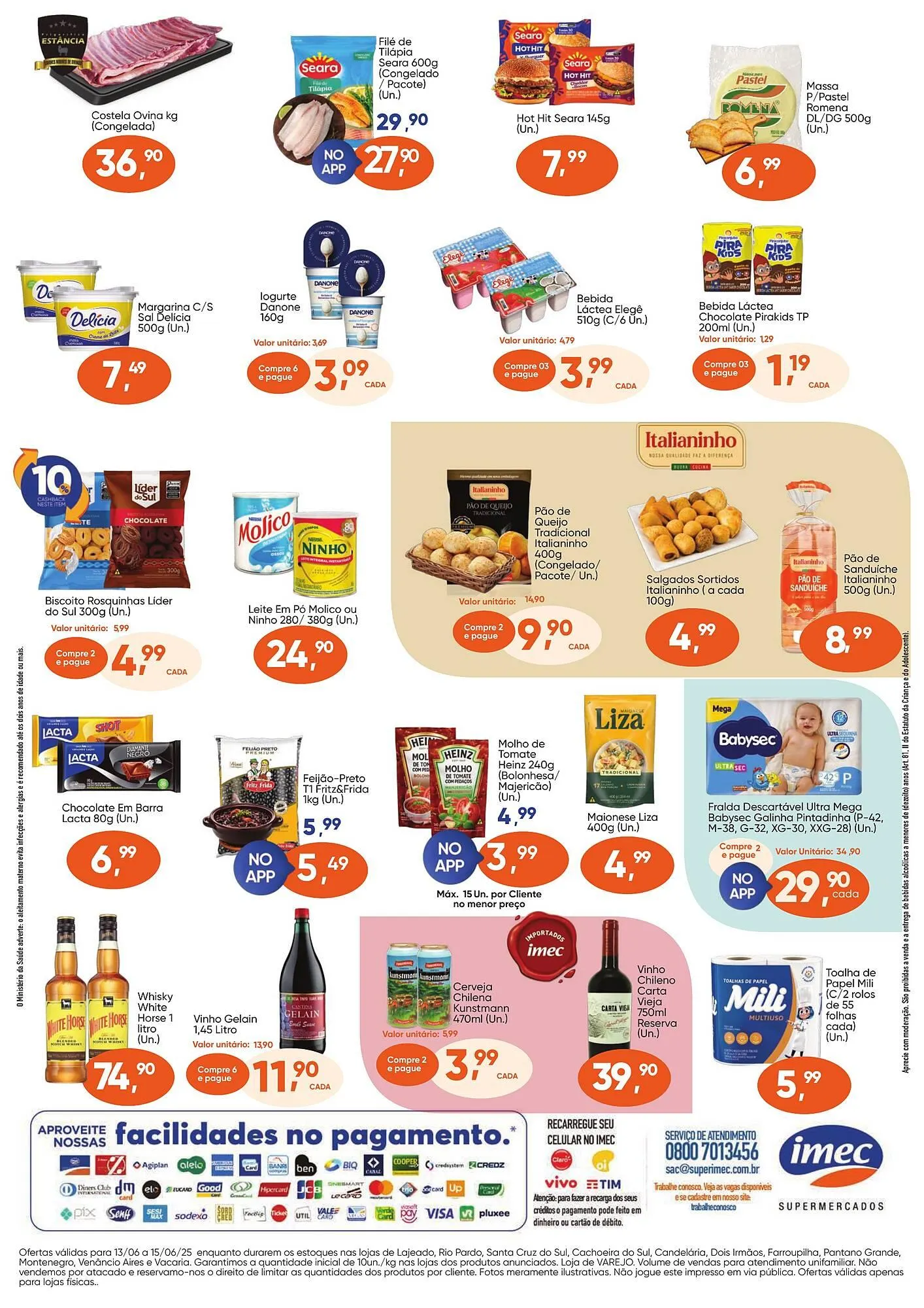 Encarte de Catálogo Imec Supermercados 13 de junho até 15 de junho 2025 - Pagina 2