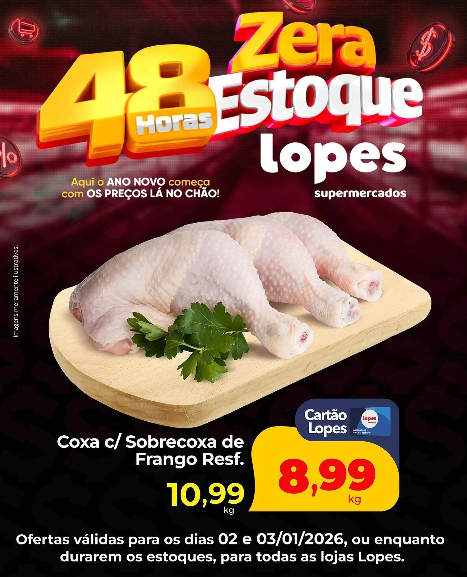 Encarte de Folheto Lopes Supermercados 2 de janeiro até 3 de janeiro 2026 - Pagina 1