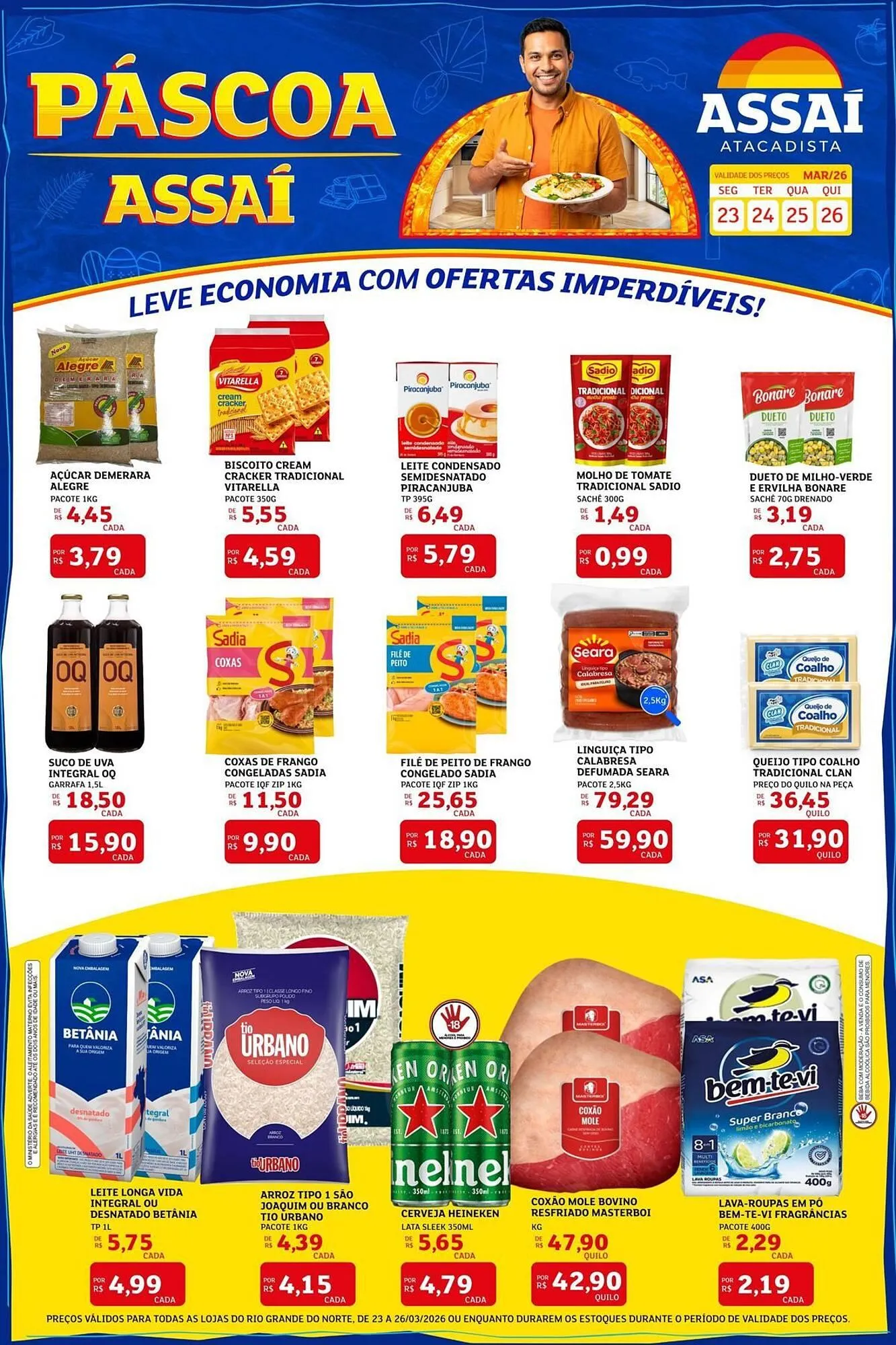 Encarte de Encarte Assaí Atacadista 23 de março até 26 de março 2026 - Pagina 1